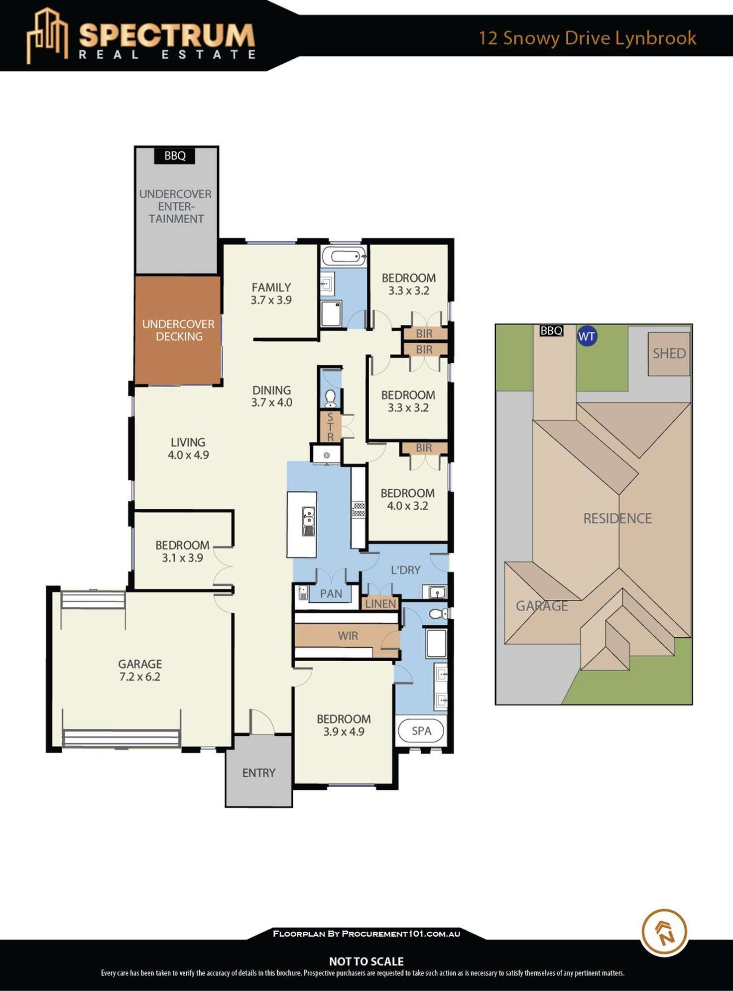 Floorplan of Homely house listing, 12 Snowy Drive, Lynbrook VIC 3975