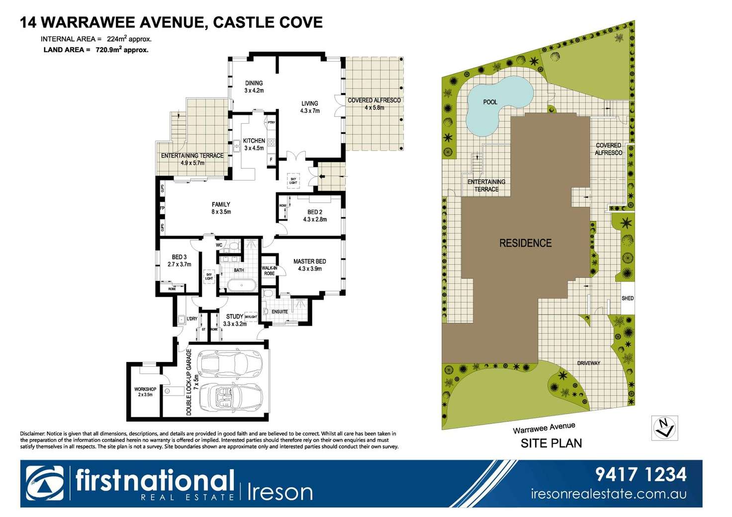 Floorplan of Homely house listing, 14 Warrawee Avenue, Castle Cove NSW 2069