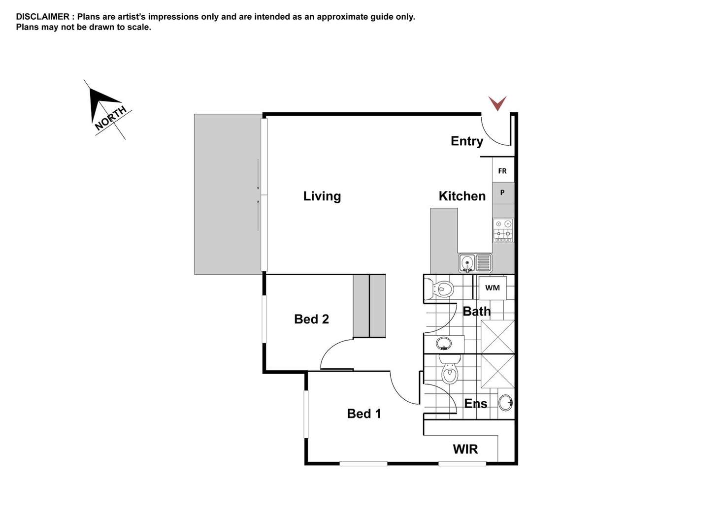 Floorplan of Homely apartment listing, 99/104 Henry Kendall Street, Franklin ACT 2913