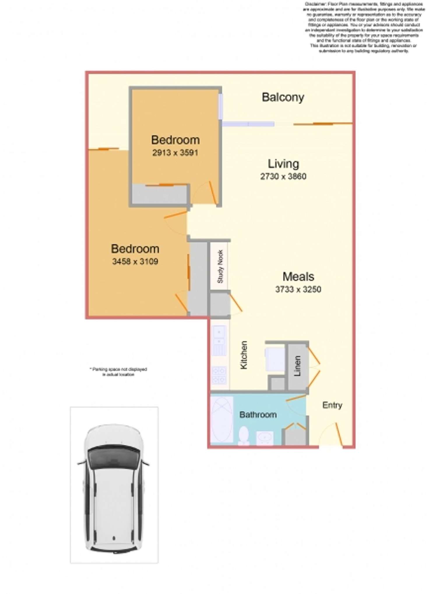 Floorplan of Homely apartment listing, 503/66 Mount Alexander Road, Travancore VIC 3032