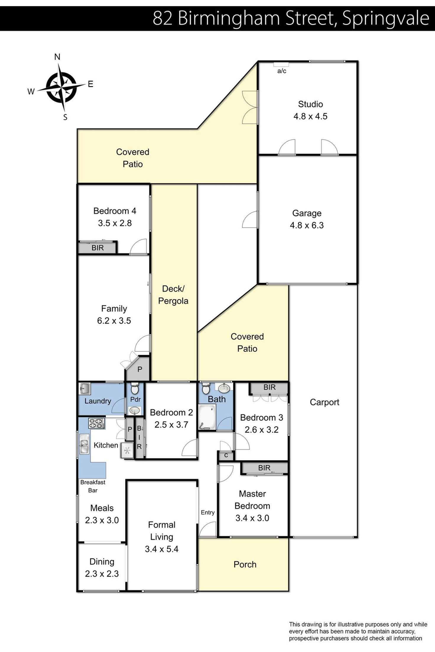 Floorplan of Homely house listing, 82 Birmingham Street, Springvale VIC 3171