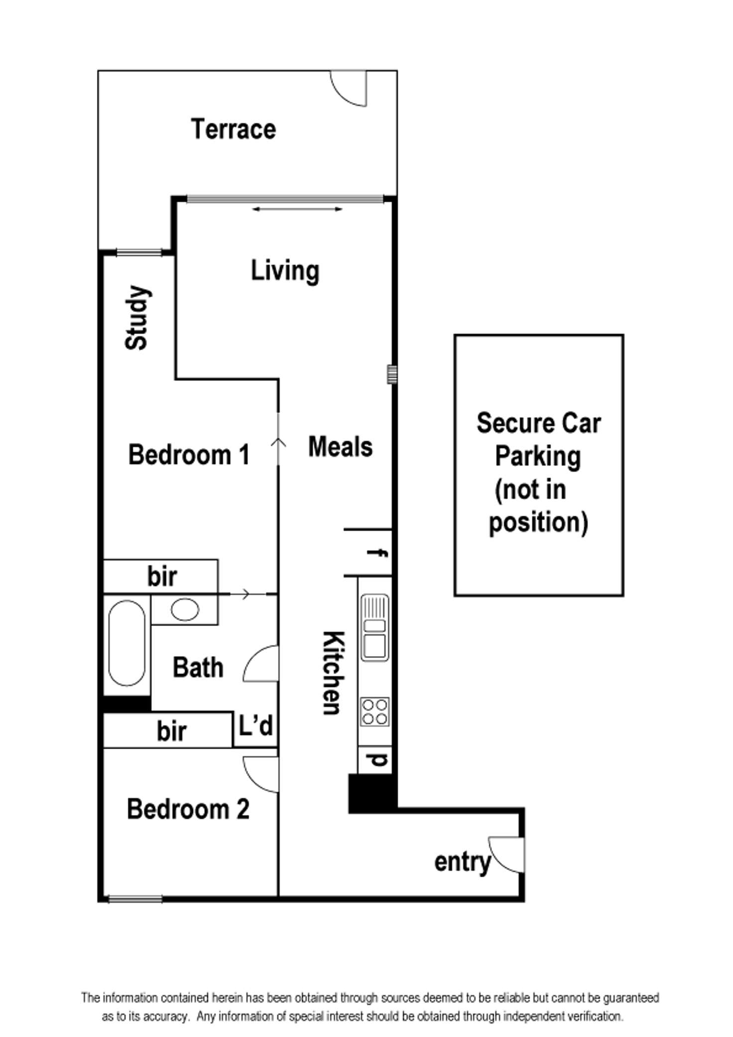 Floorplan of Homely apartment listing, 105/54 Nott Street, Port Melbourne VIC 3207