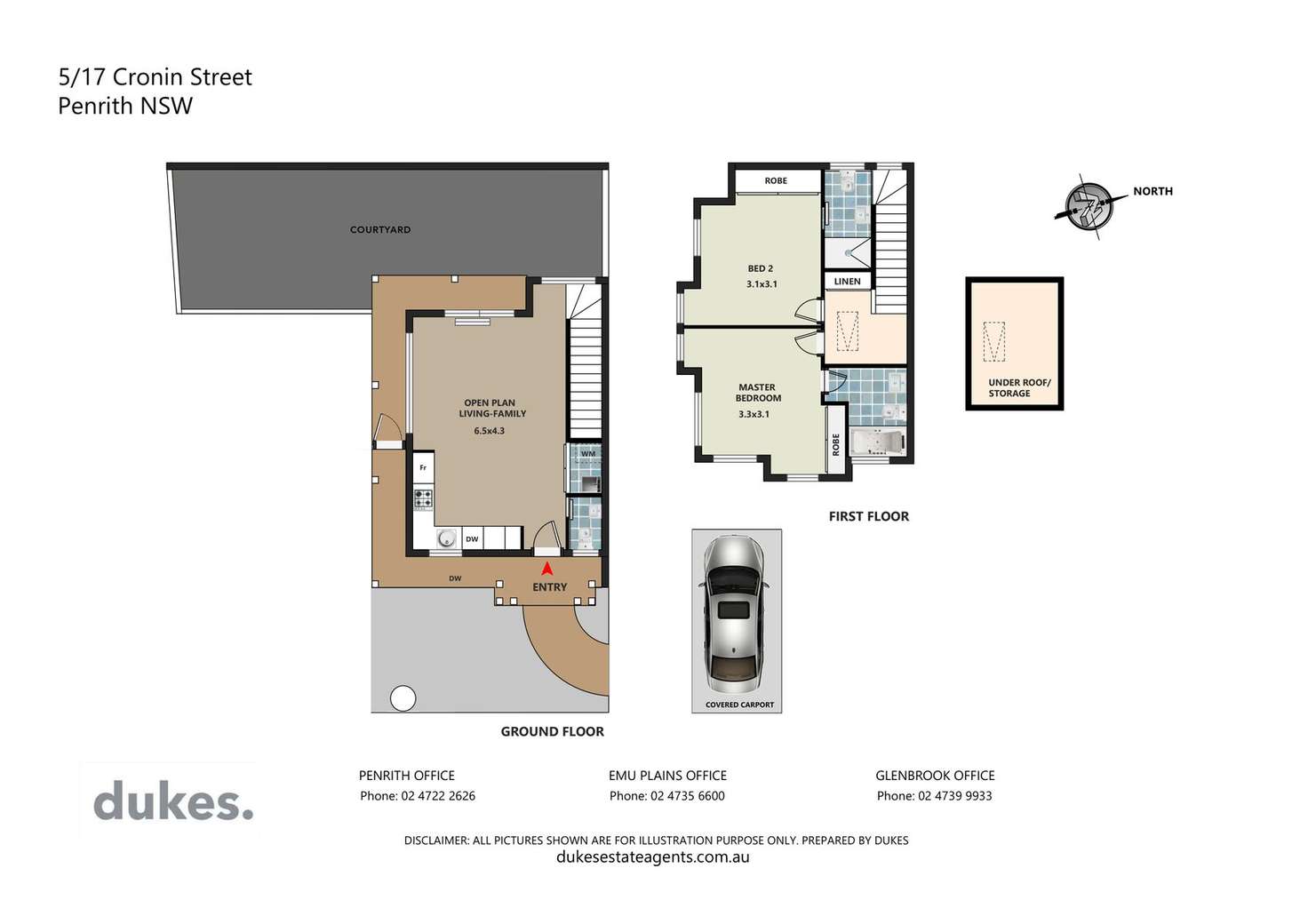 Floorplan of Homely townhouse listing, 5/17 Cronin Street, Penrith NSW 2750