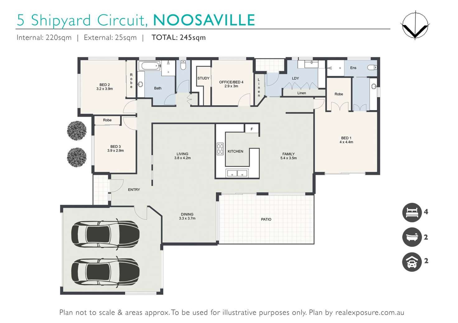 Floorplan of Homely house listing, 5 Shipyard Circuit, Noosaville QLD 4566