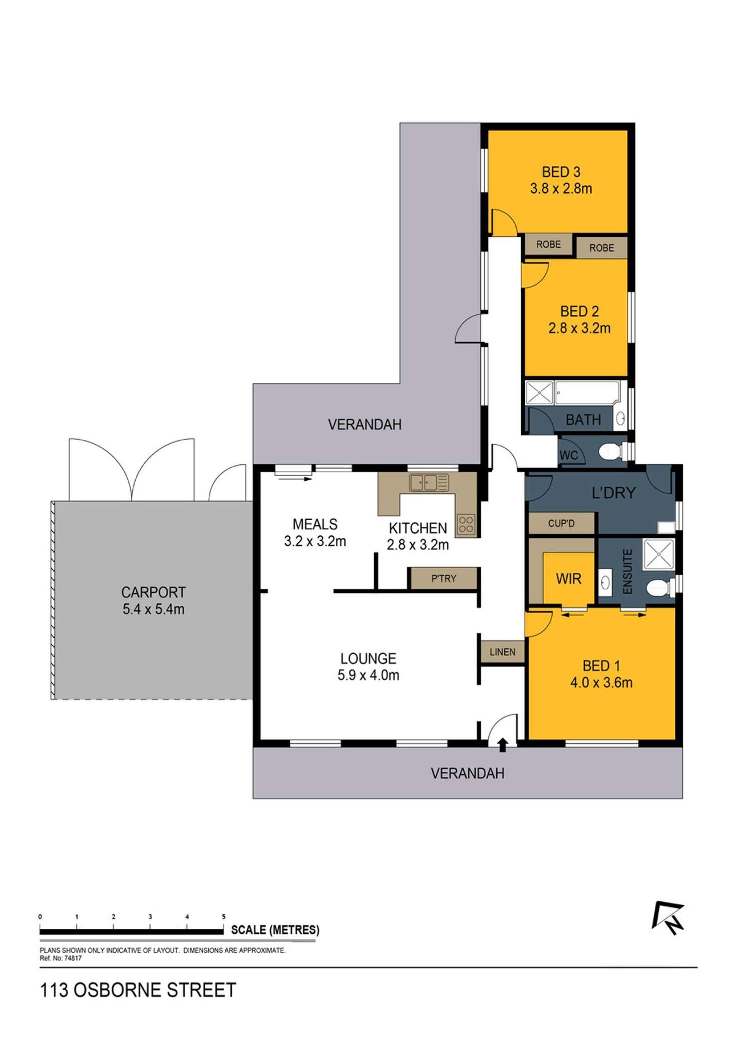 Floorplan of Homely house listing, 113 Osborne Street, Flora Hill VIC 3550