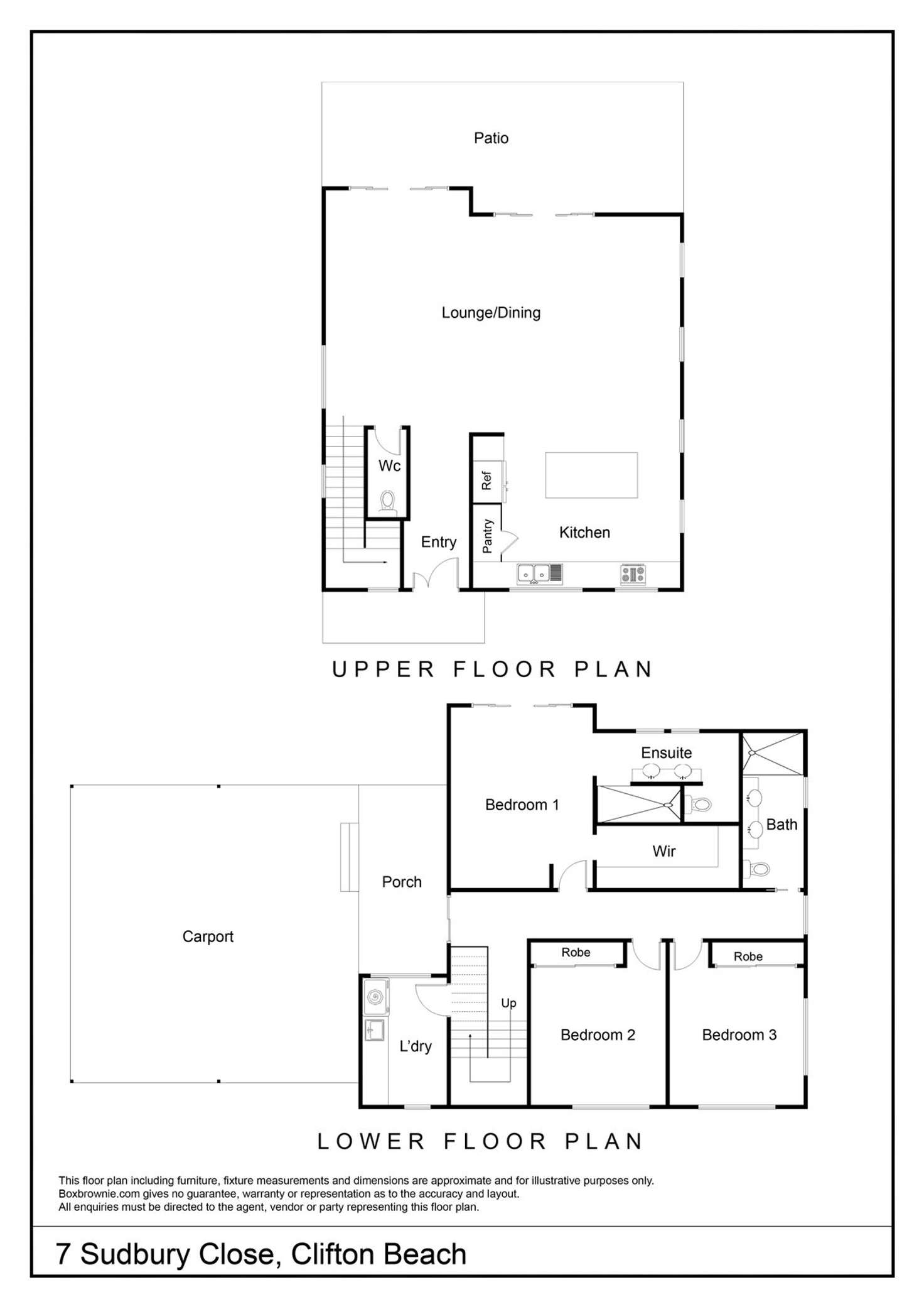 Floorplan of Homely house listing, 7 Sudbury Close, Clifton Beach QLD 4879