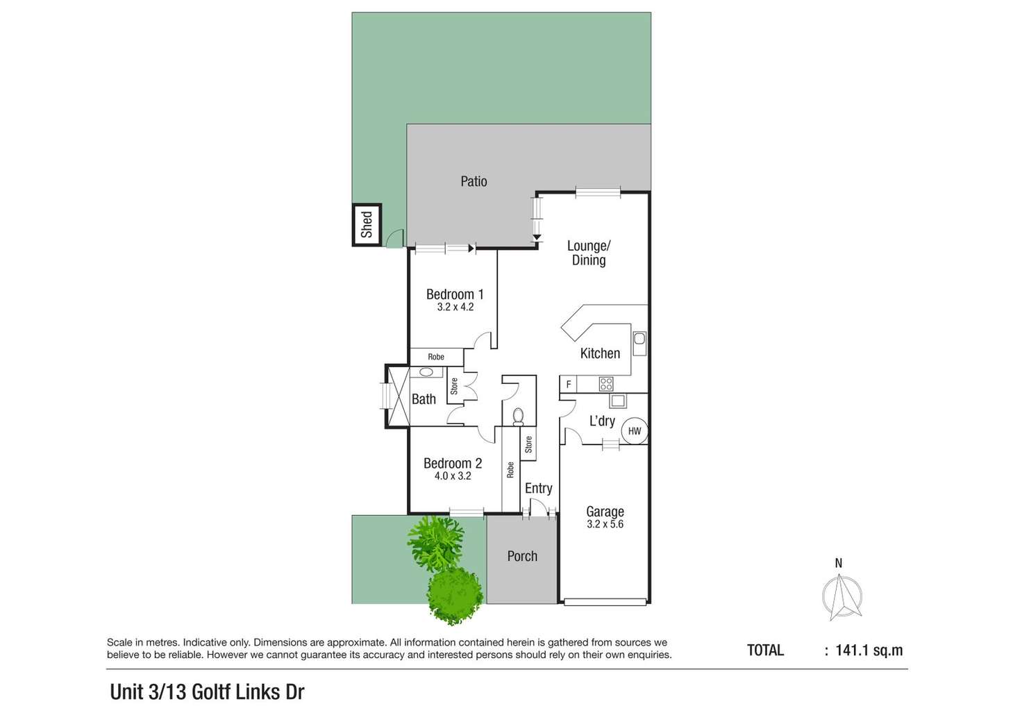 Floorplan of Homely unit listing, 3/13 Golf Links Drive, Kirwan QLD 4817