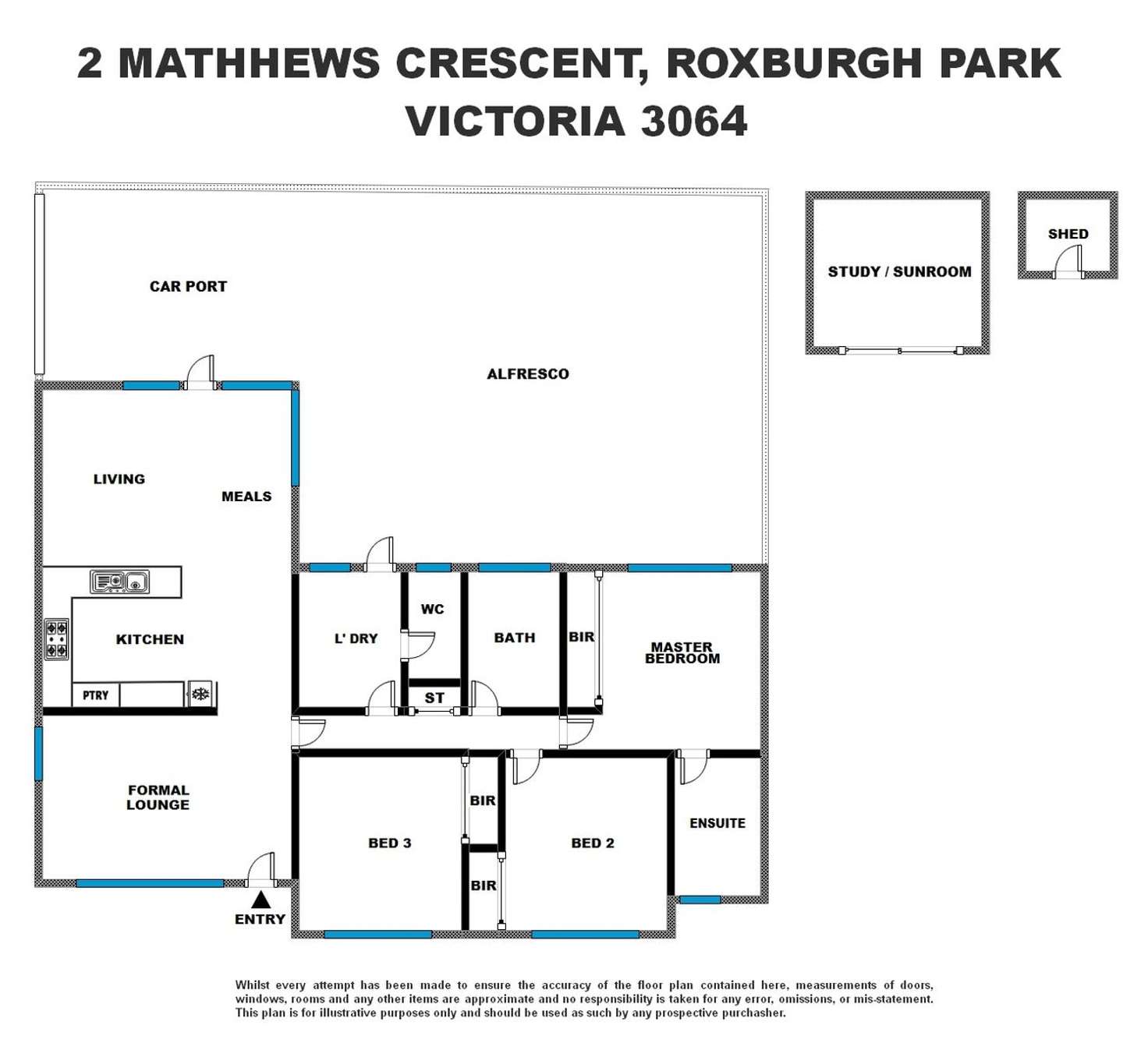 Floorplan of Homely house listing, 2 Matthews Crescent, Roxburgh Park VIC 3064