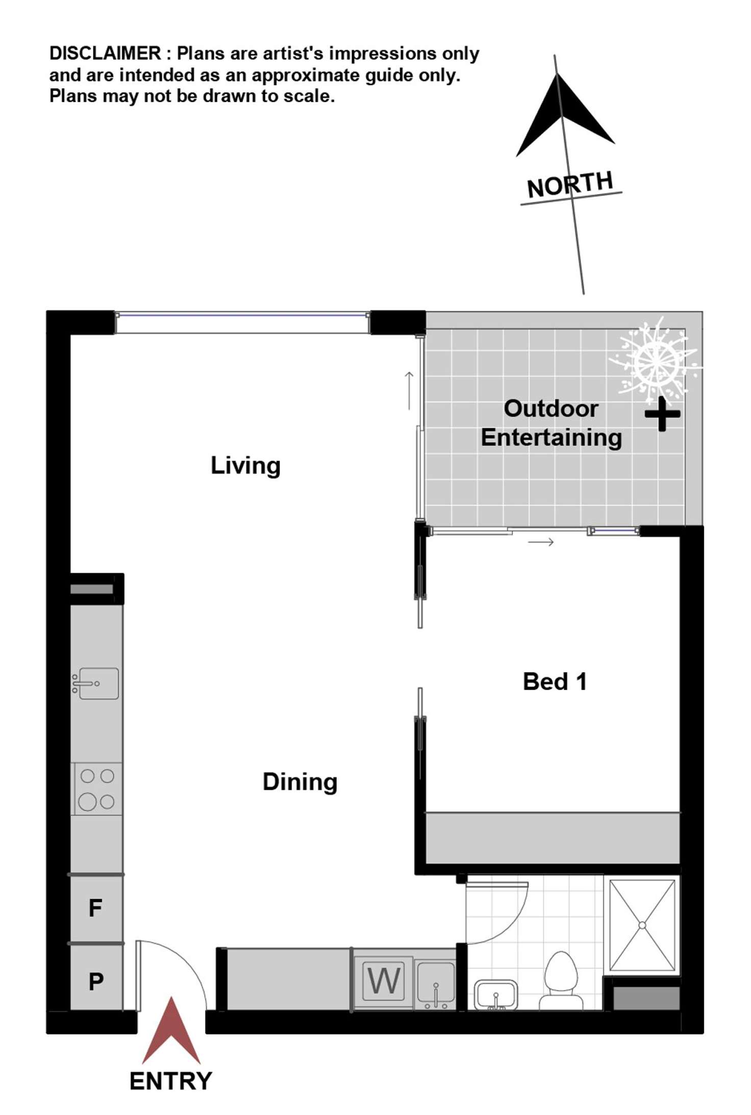 Floorplan of Homely apartment listing, 508/85 Eyre Street, Kingston ACT 2604