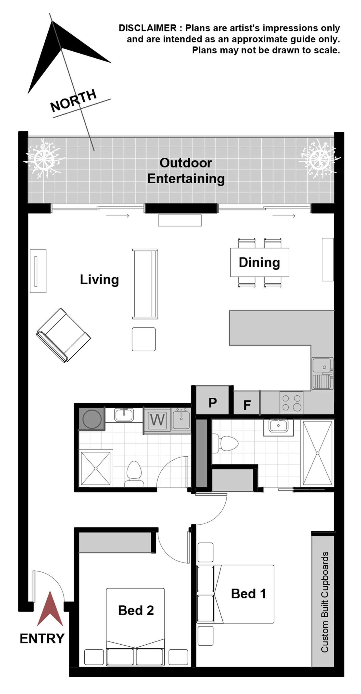 Floorplan of Homely unit listing, 20/9-15 Oxley Street, Griffith ACT 2603