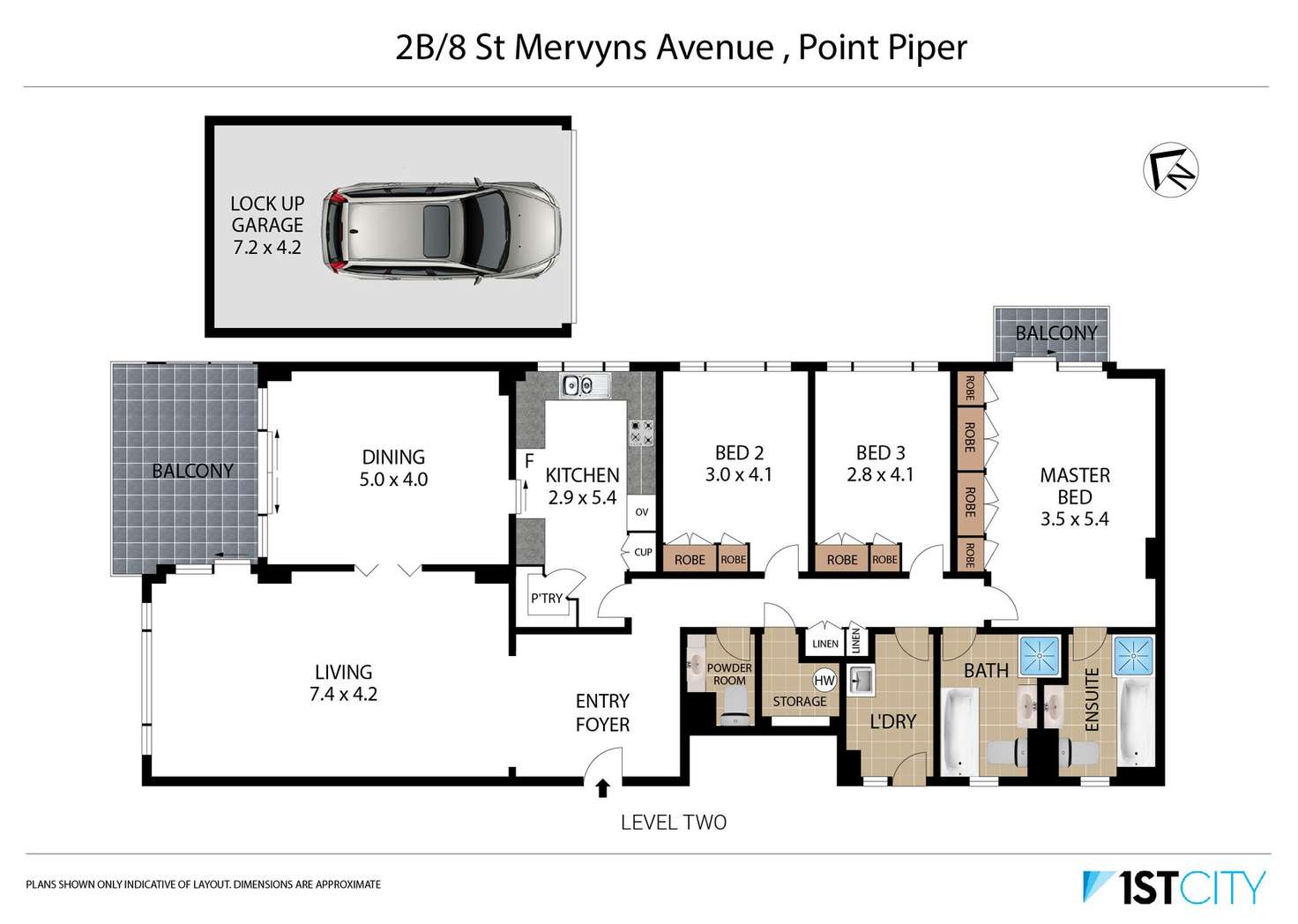 Floorplan of Homely apartment listing, 2B/8 St Mervyns Avenue, Point Piper NSW 2027
