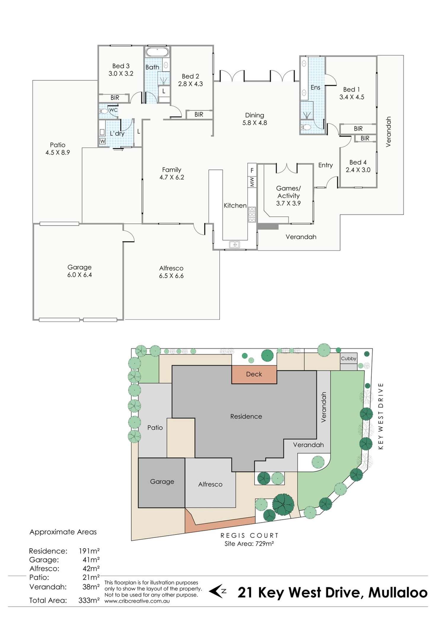 Floorplan of Homely house listing, 21 Key West Drive, Mullaloo WA 6027