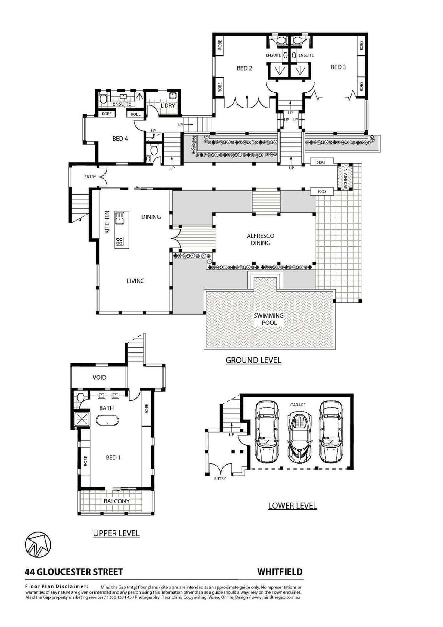 Floorplan of Homely house listing, 44 Gloucester Street, Whitfield QLD 4870