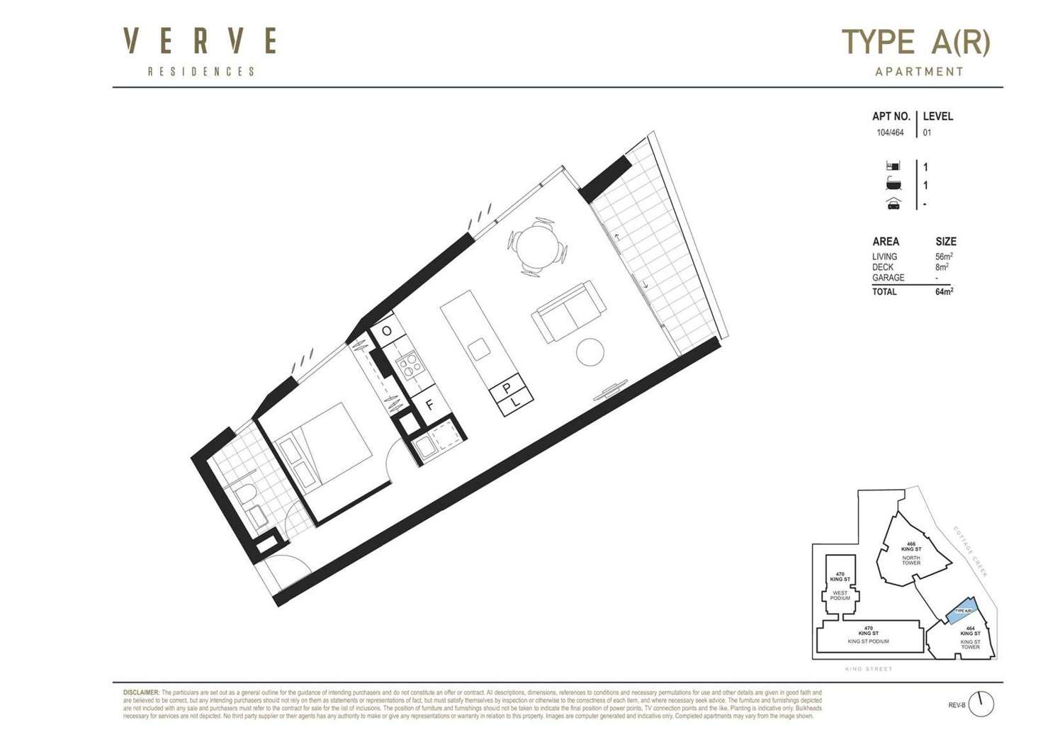 Floorplan of Homely apartment listing, 104/464 King Street, Newcastle West NSW 2302