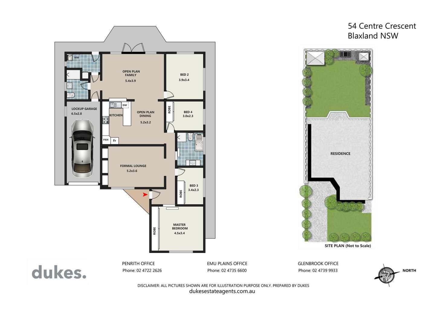 Floorplan of Homely house listing, 54 Centre Crescent, Blaxland NSW 2774