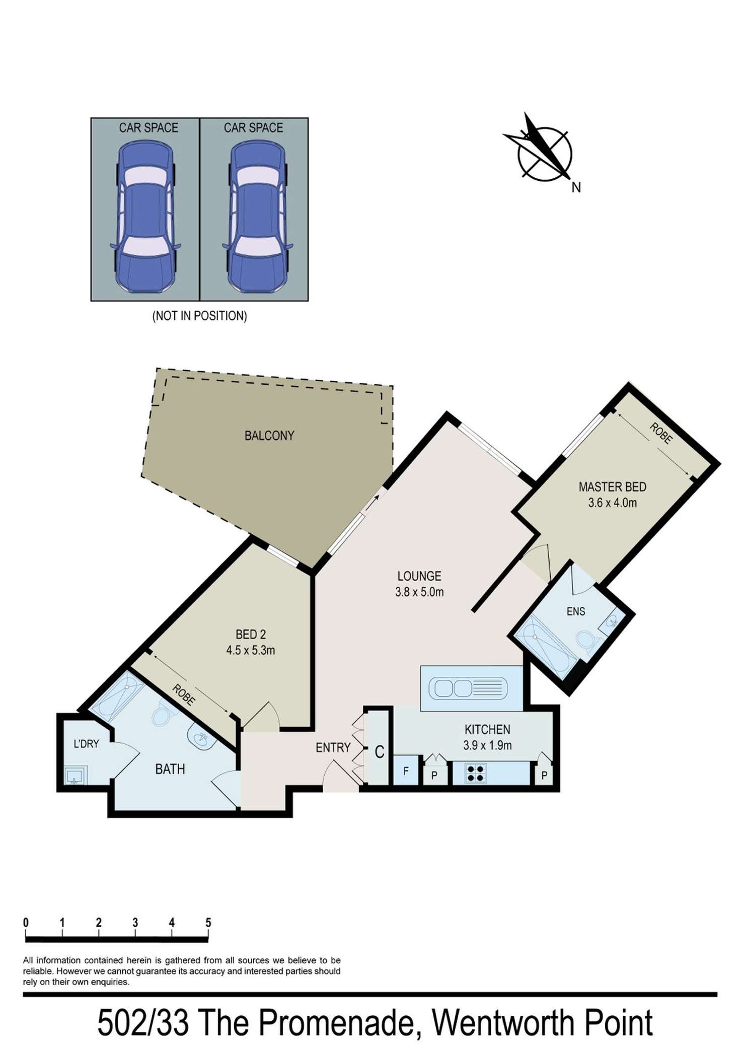 Floorplan of Homely unit listing, 502/33-45 The Promenade, Wentworth Point NSW 2127