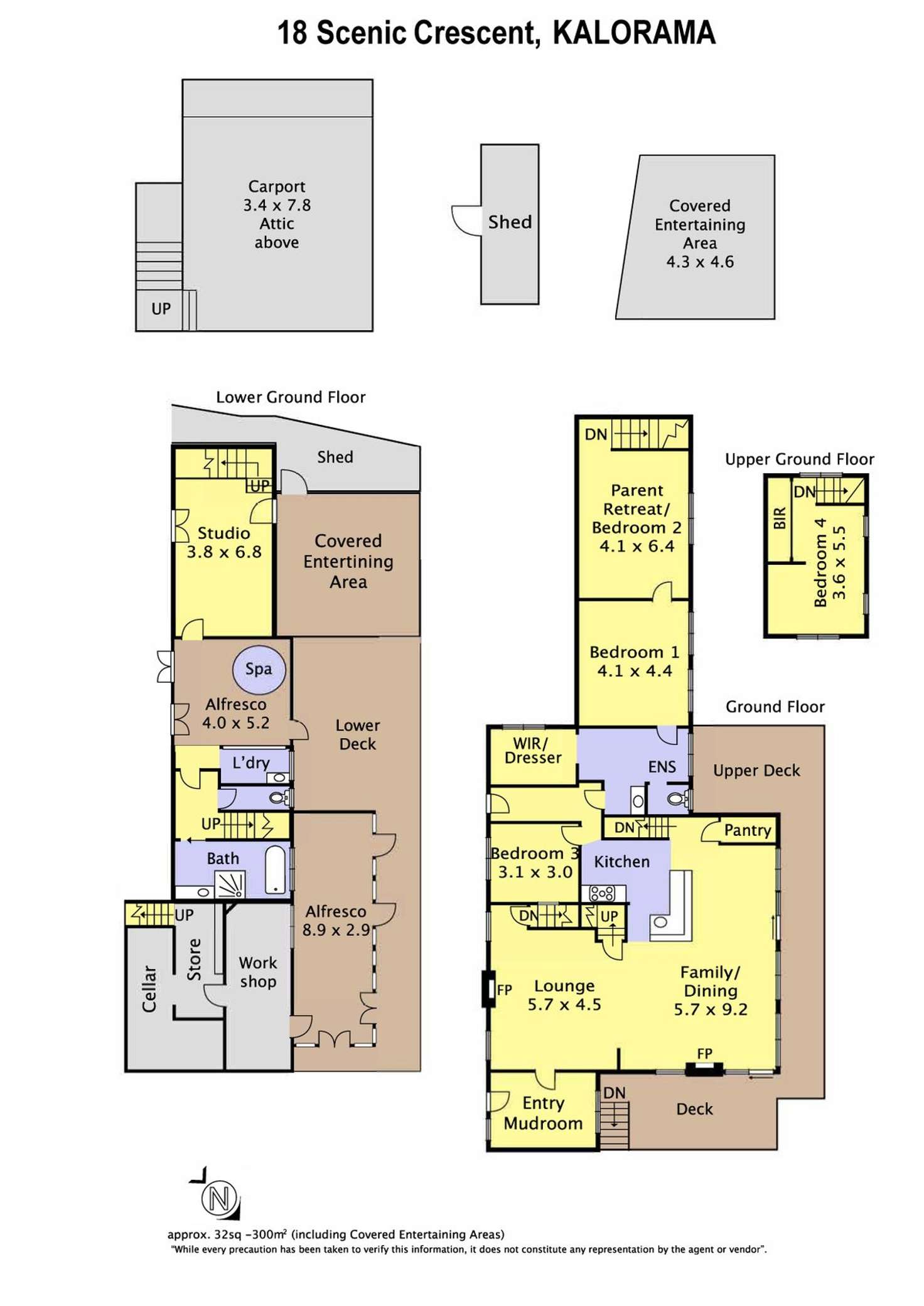 Floorplan of Homely house listing, 18 Scenic Crescent, Kalorama VIC 3766