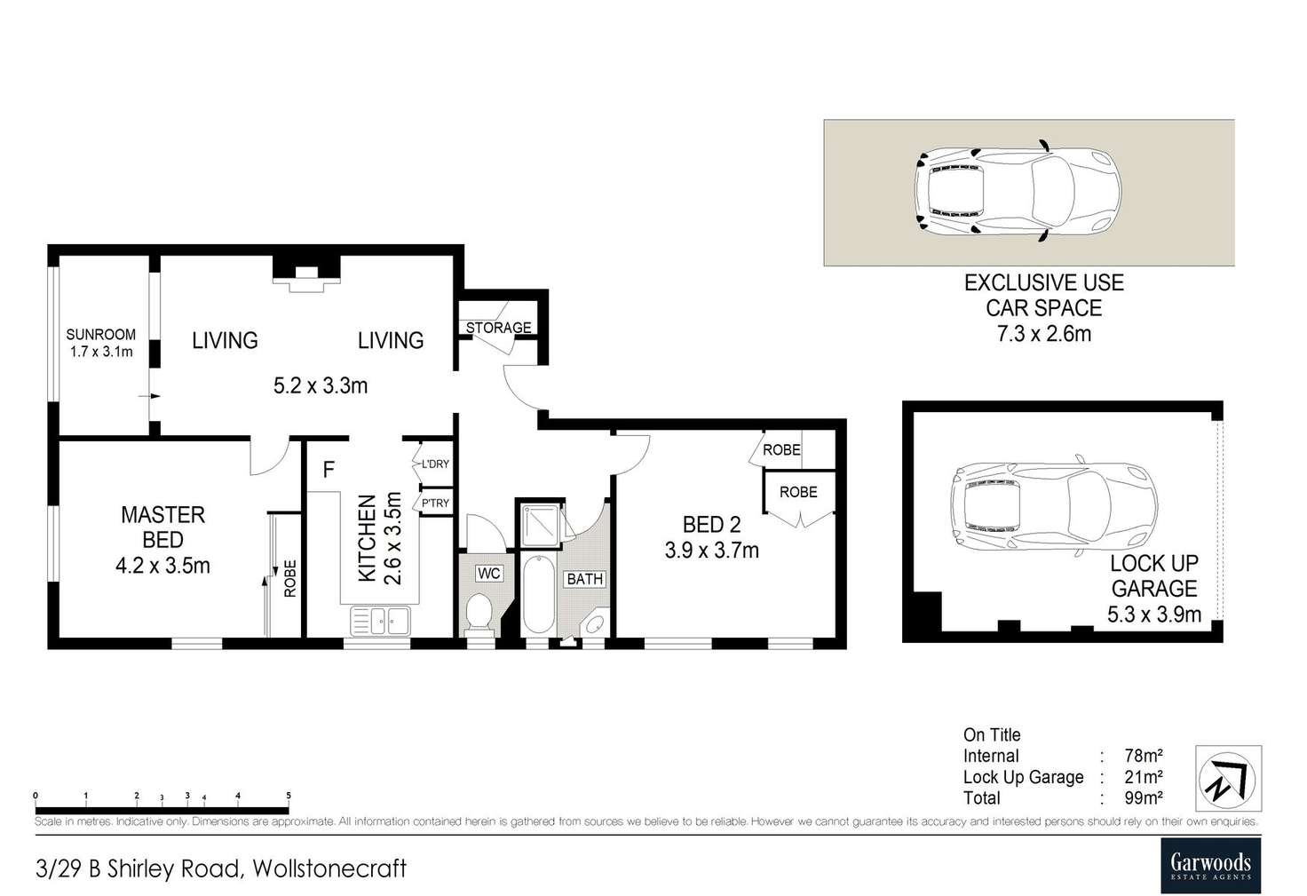 Floorplan of Homely unit listing, 3/29B Shirley Road, Wollstonecraft NSW 2065