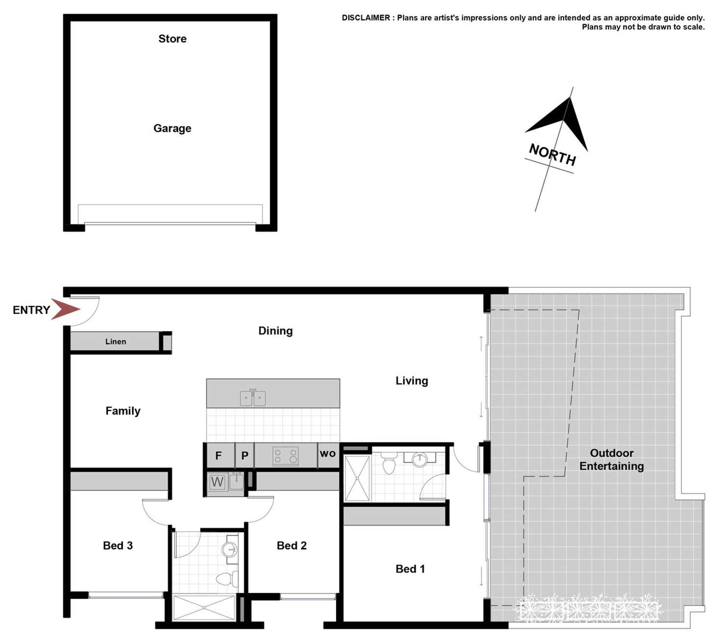 Floorplan of Homely apartment listing, 36/18 Austin Street, Griffith ACT 2603