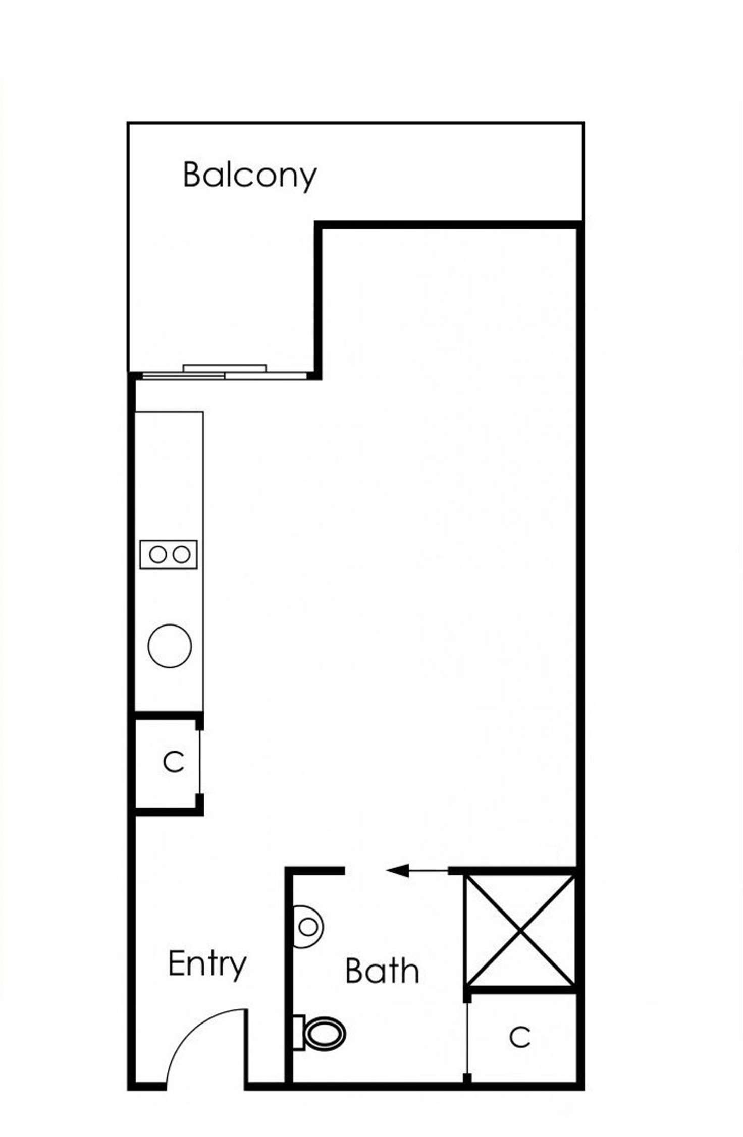 Floorplan of Homely apartment listing, 101/188 Peel Street, North Melbourne VIC 3051