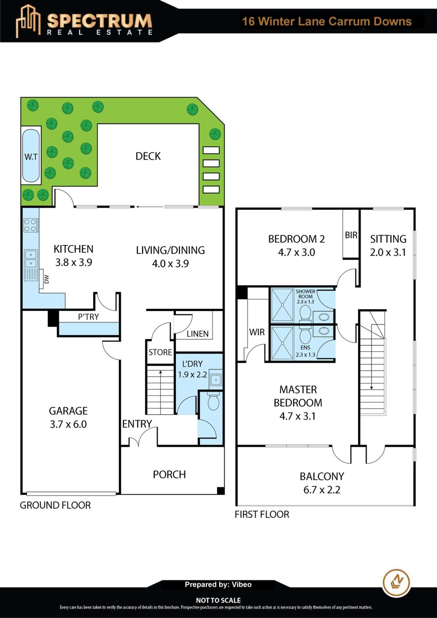 Floorplan of Homely townhouse listing, 16 Winter Lane, Carrum Downs VIC 3201