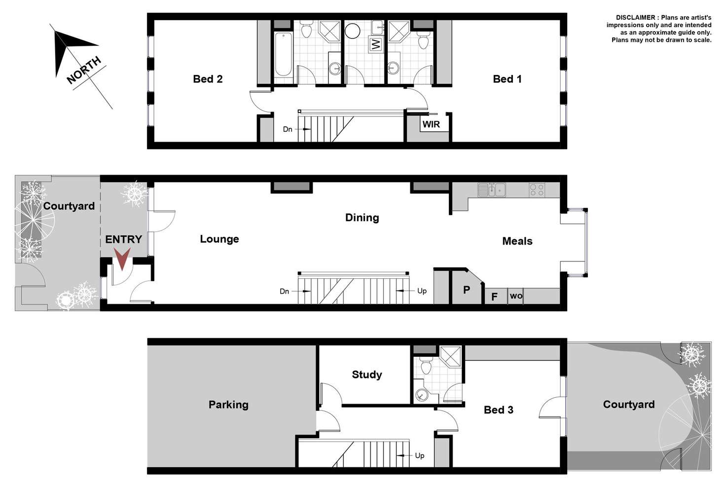 Floorplan of Homely townhouse listing, 21/3 Ovens Street, Griffith ACT 2603