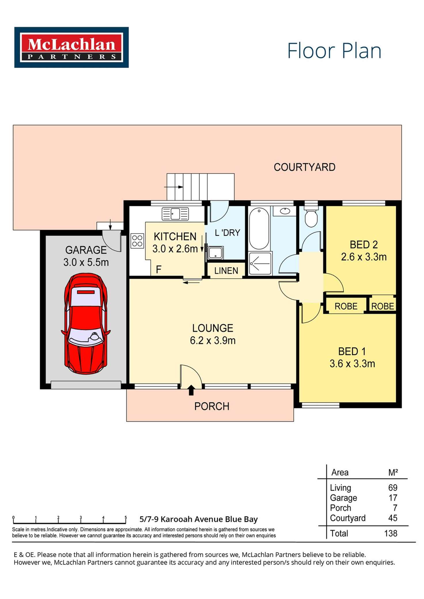 Floorplan of Homely villa listing, 5/7-9 Karooah Avenue, Blue Bay NSW 2261