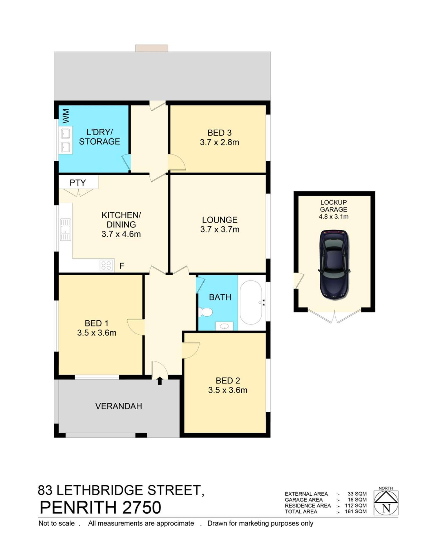 Floorplan of Homely house listing, 83 Lethbridge Street, Penrith NSW 2750