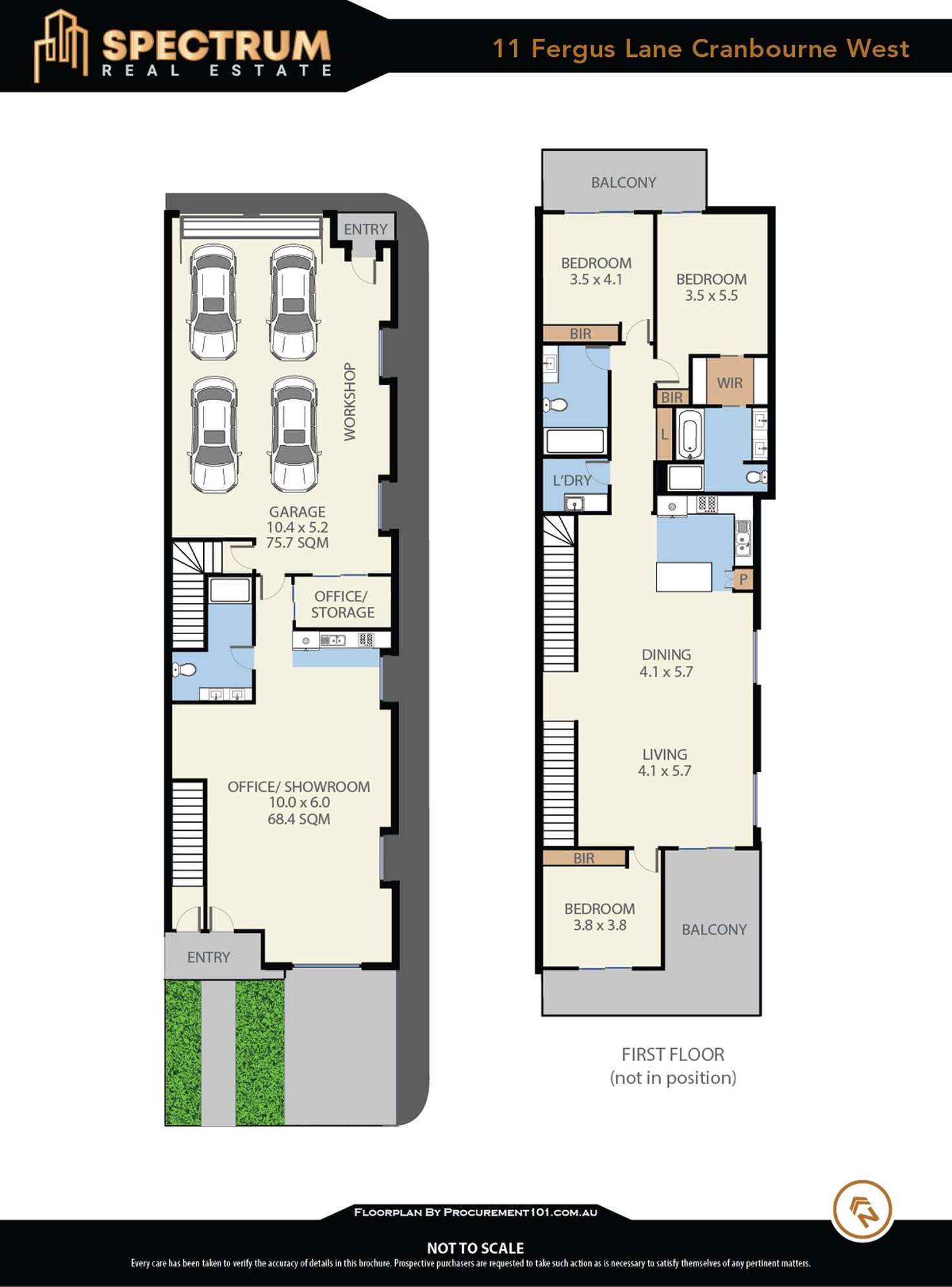 Floorplan of Homely house listing, 11 Fergus Lane, Cranbourne West VIC 3977