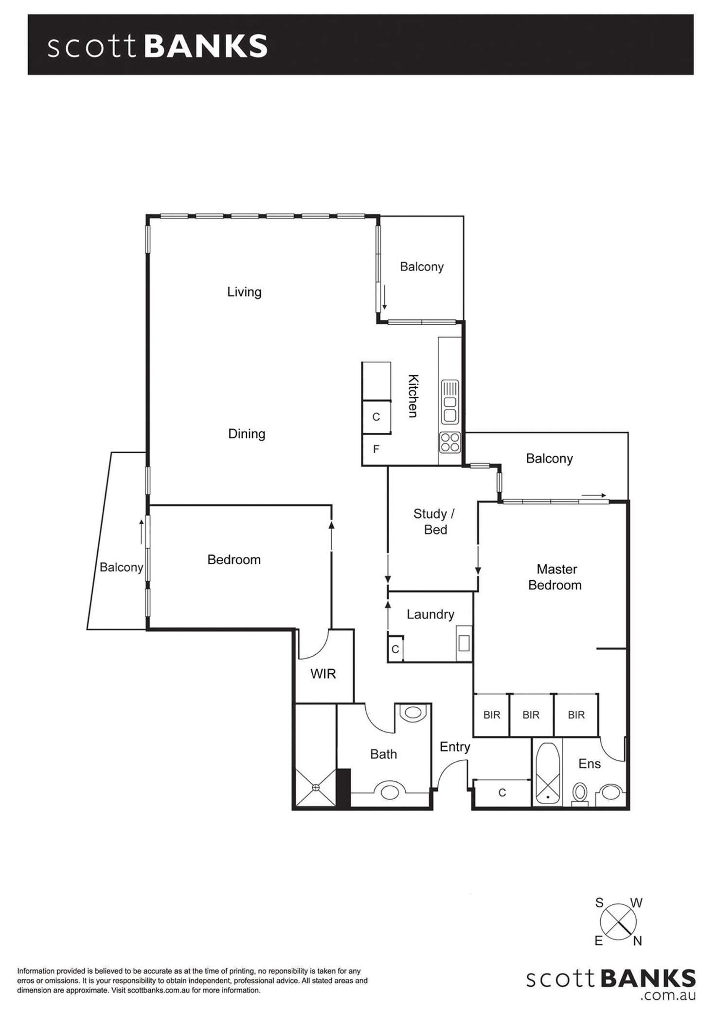 Floorplan of Homely apartment listing, 1506/582 St Kilda Road, Melbourne VIC 3004