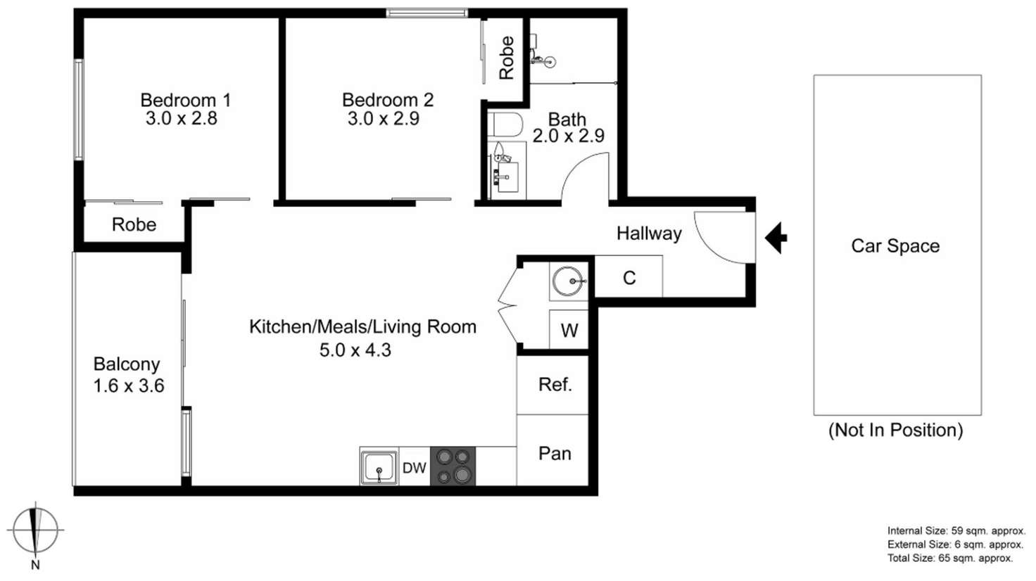 Floorplan of Homely apartment listing, 901/51 Galada Avenue, Parkville VIC 3052