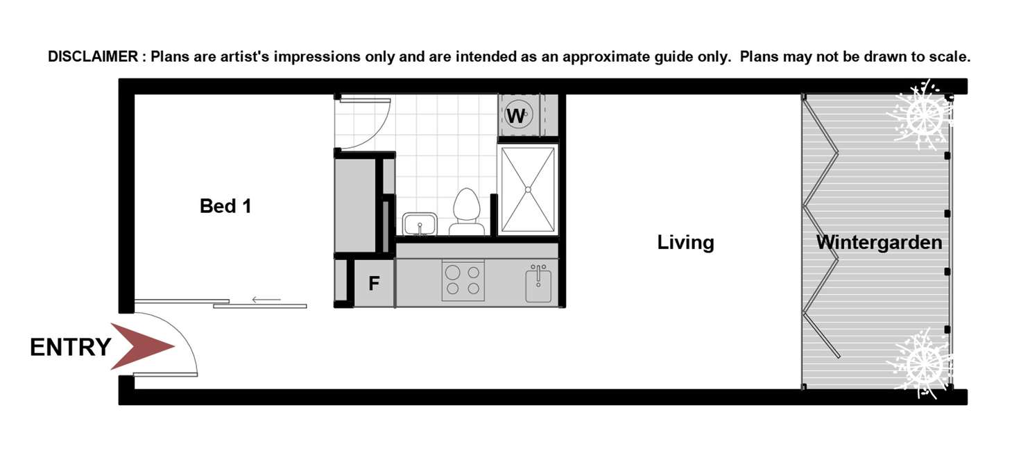 Floorplan of Homely apartment listing, 125/45 Eastlake Parade, Kingston ACT 2604