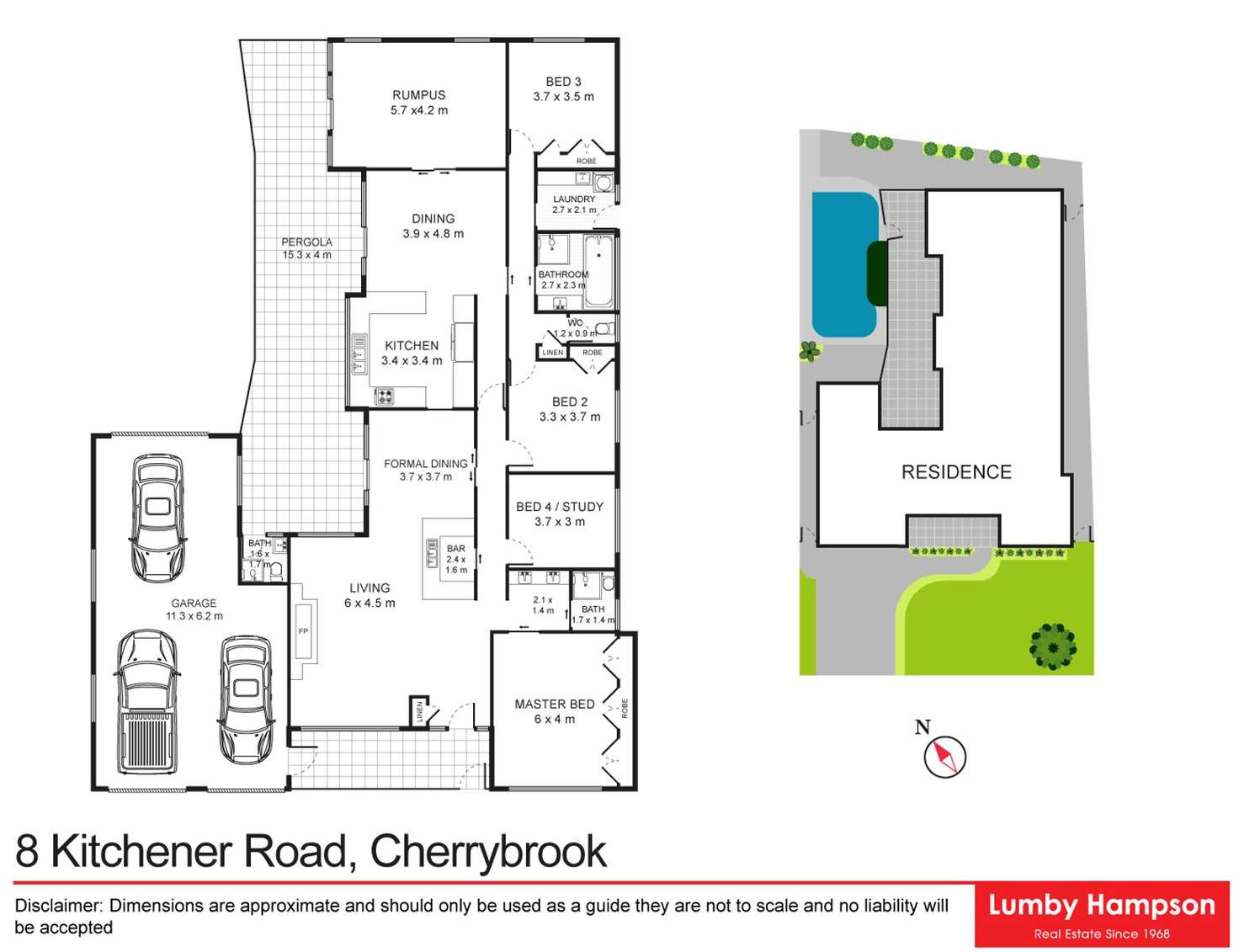 Floorplan of Homely house listing, 8 Kitchener Road, Cherrybrook NSW 2126