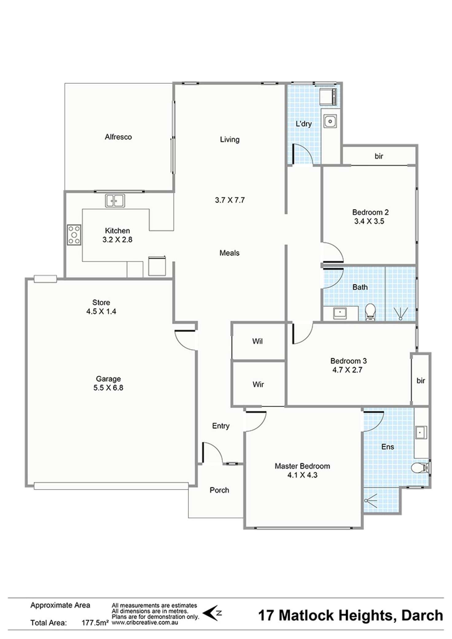 Floorplan of Homely unit listing, 17 Matlock Heights, Darch WA 6065