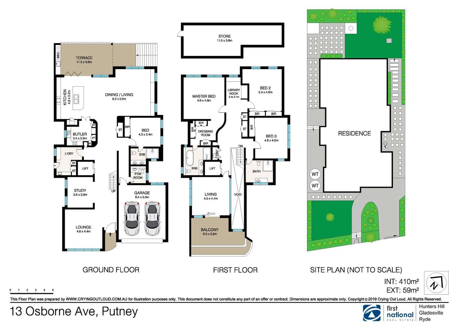 Floorplan of Homely house listing, 13 Osborne Avenue, Putney NSW 2112