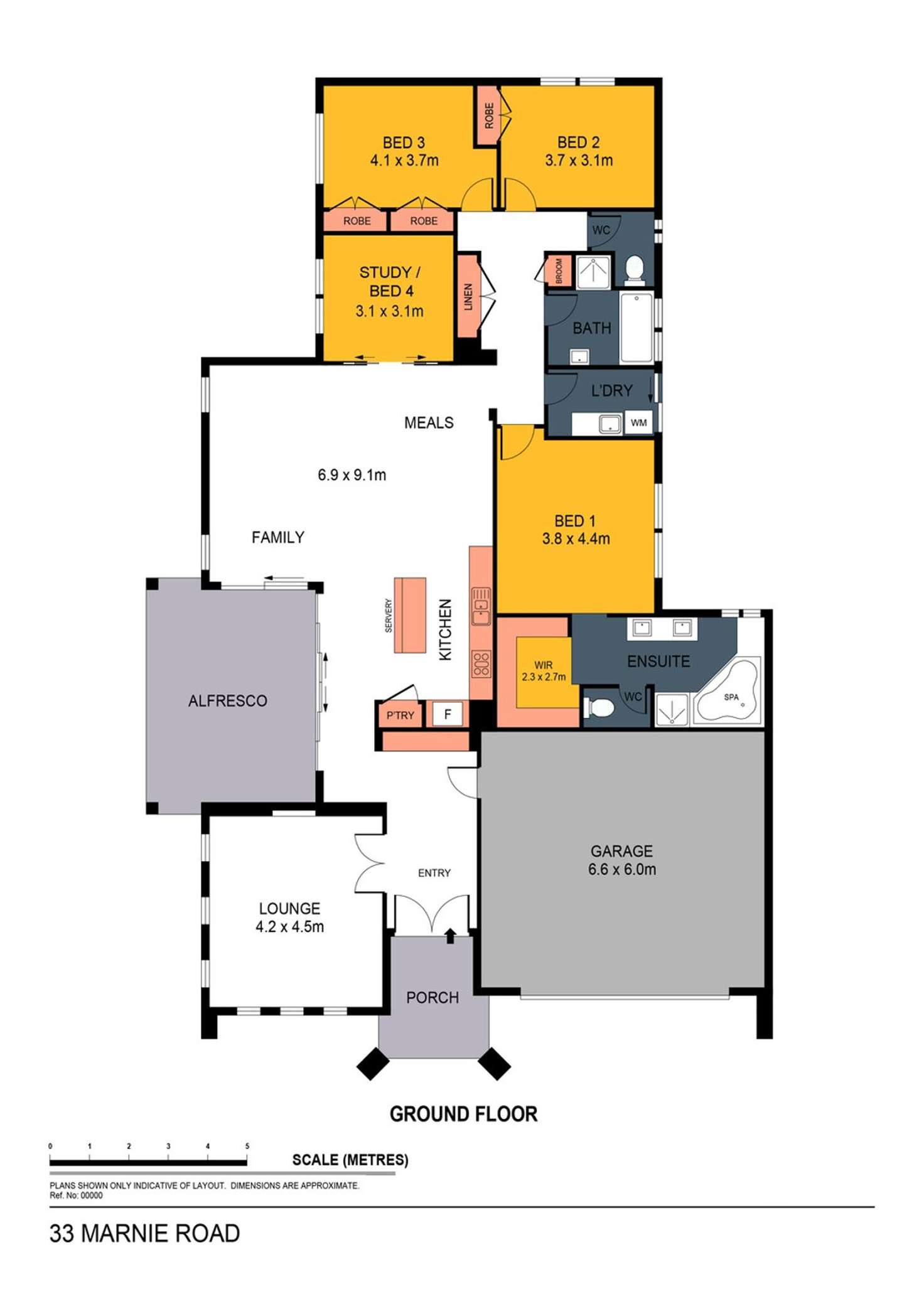 Floorplan of Homely house listing, 33 Marnie Road, Kennington VIC 3550