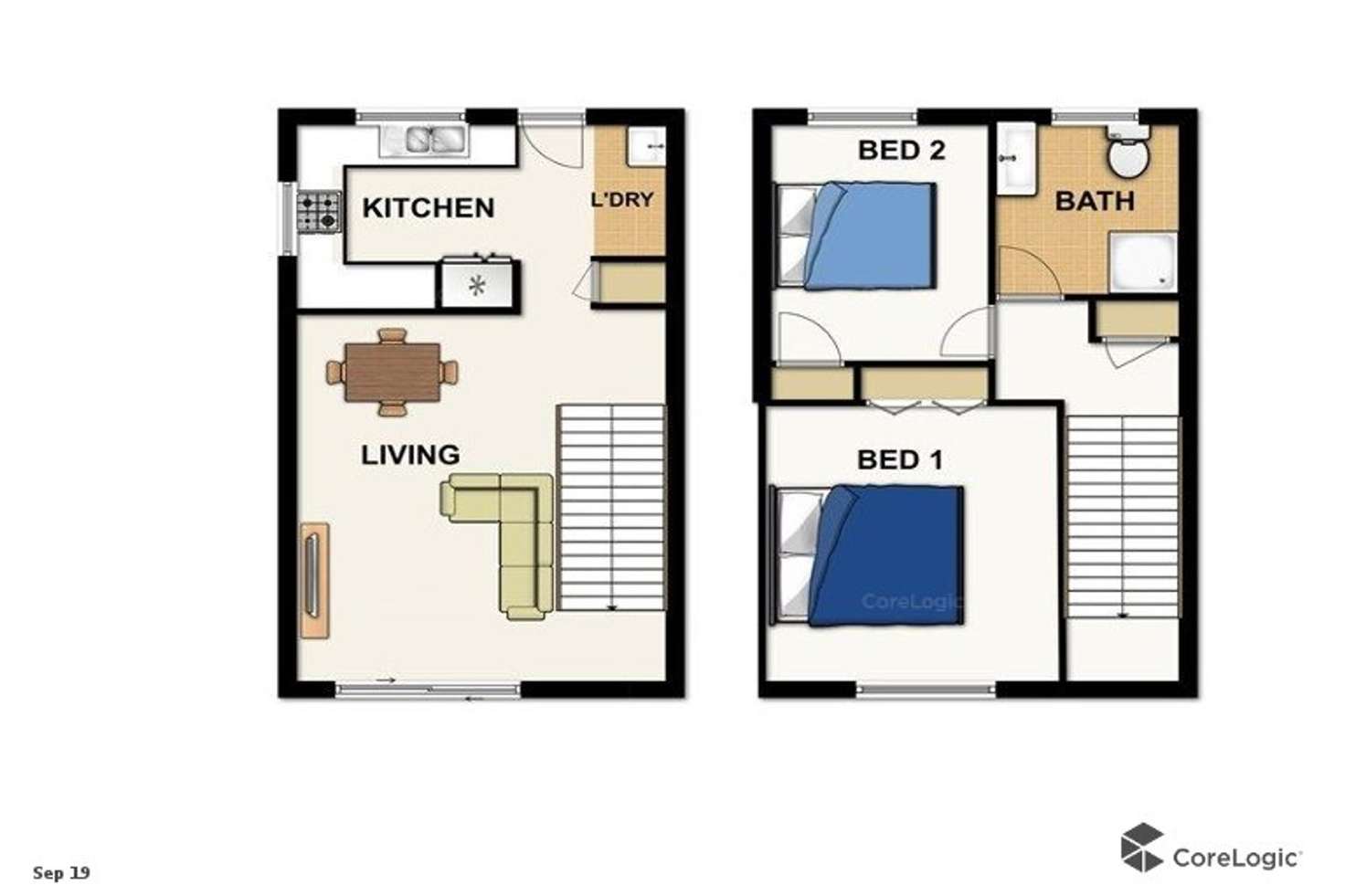 Floorplan of Homely townhouse listing, 13/176-184 Ewing Road, Woodridge QLD 4114