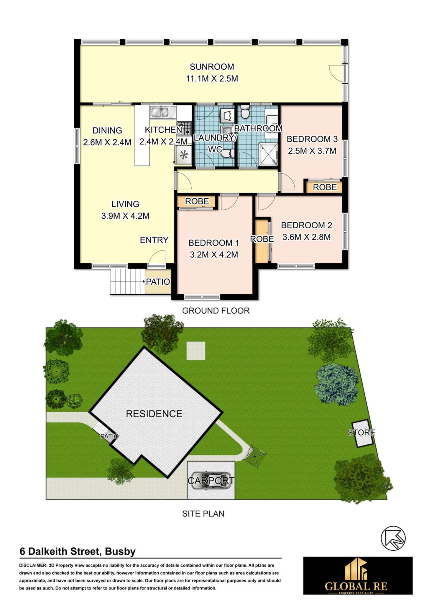 Floorplan of Homely house listing, 6 Dalkeith Street, Busby NSW 2168