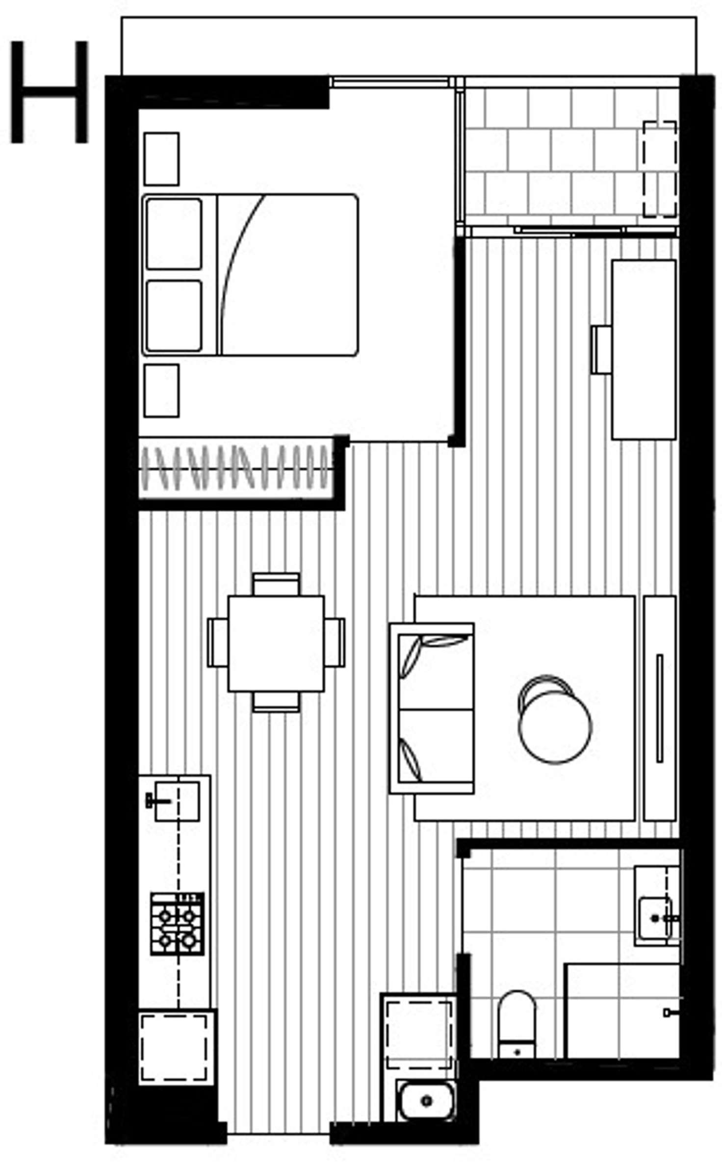 Floorplan of Homely apartment listing, 1009/91 Galada Avenue, Parkville VIC 3052