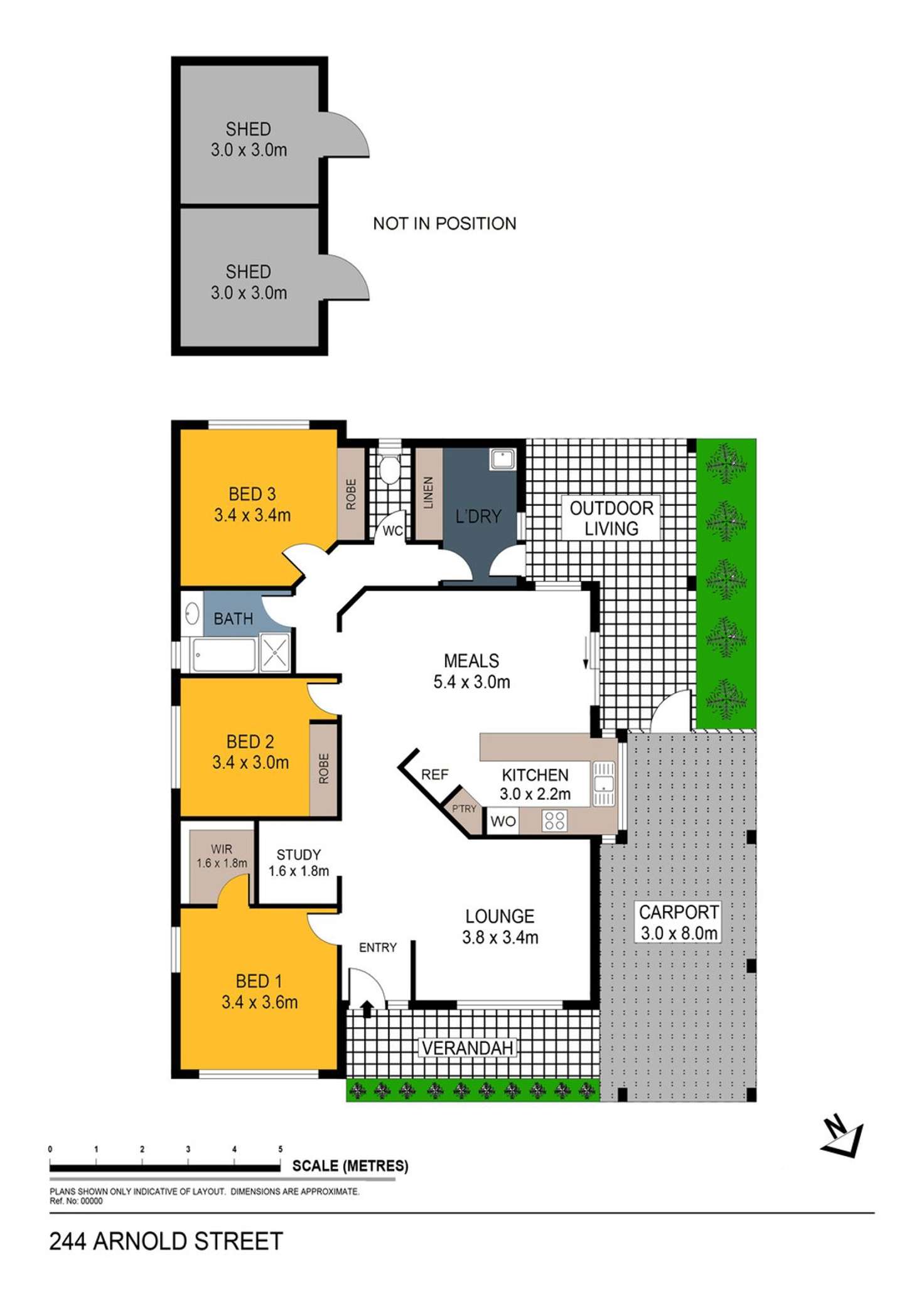 Floorplan of Homely house listing, 244 Arnold Street, North Bendigo VIC 3550