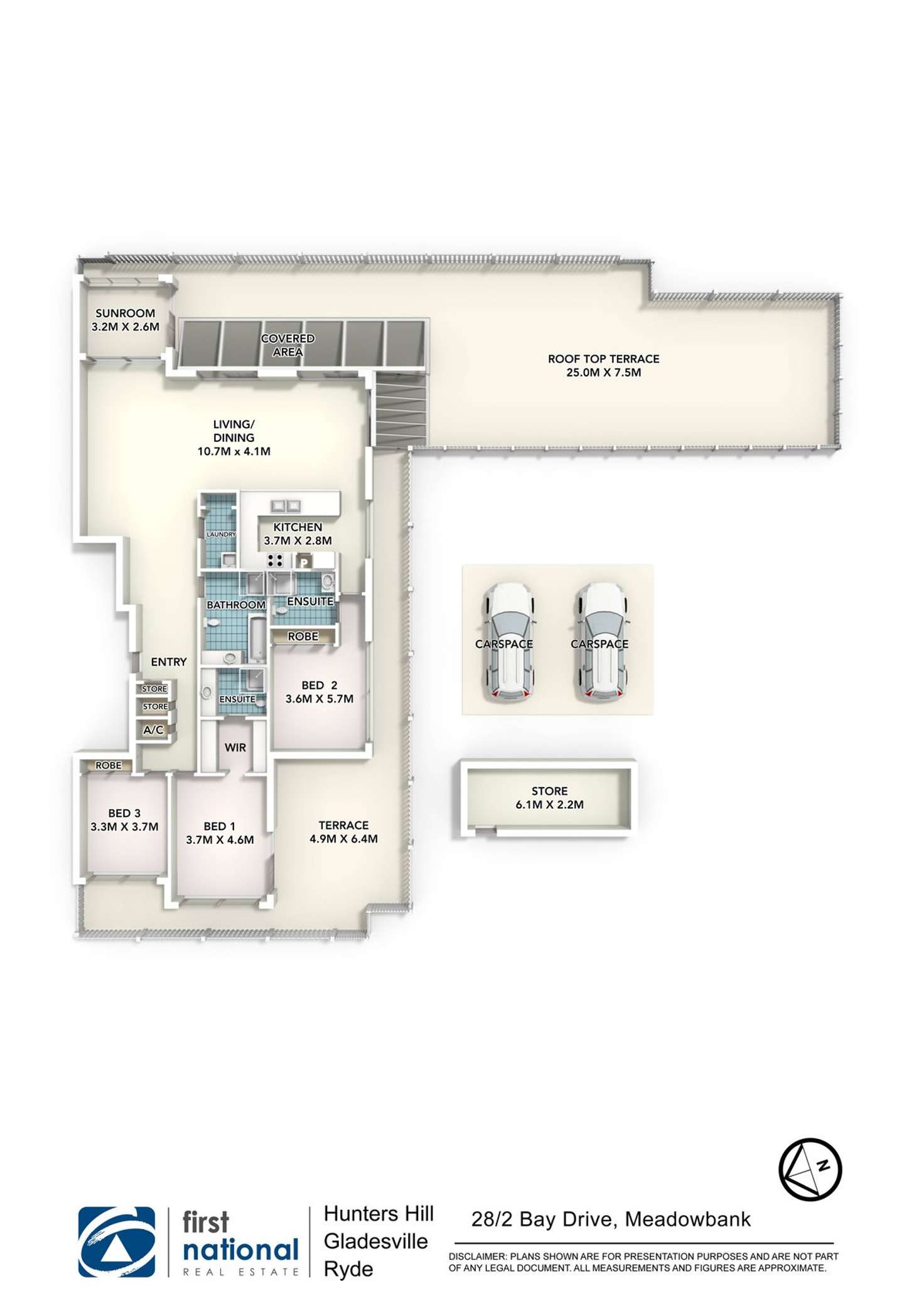 Floorplan of Homely apartment listing, 28/2 Bay Drive, Meadowbank NSW 2114