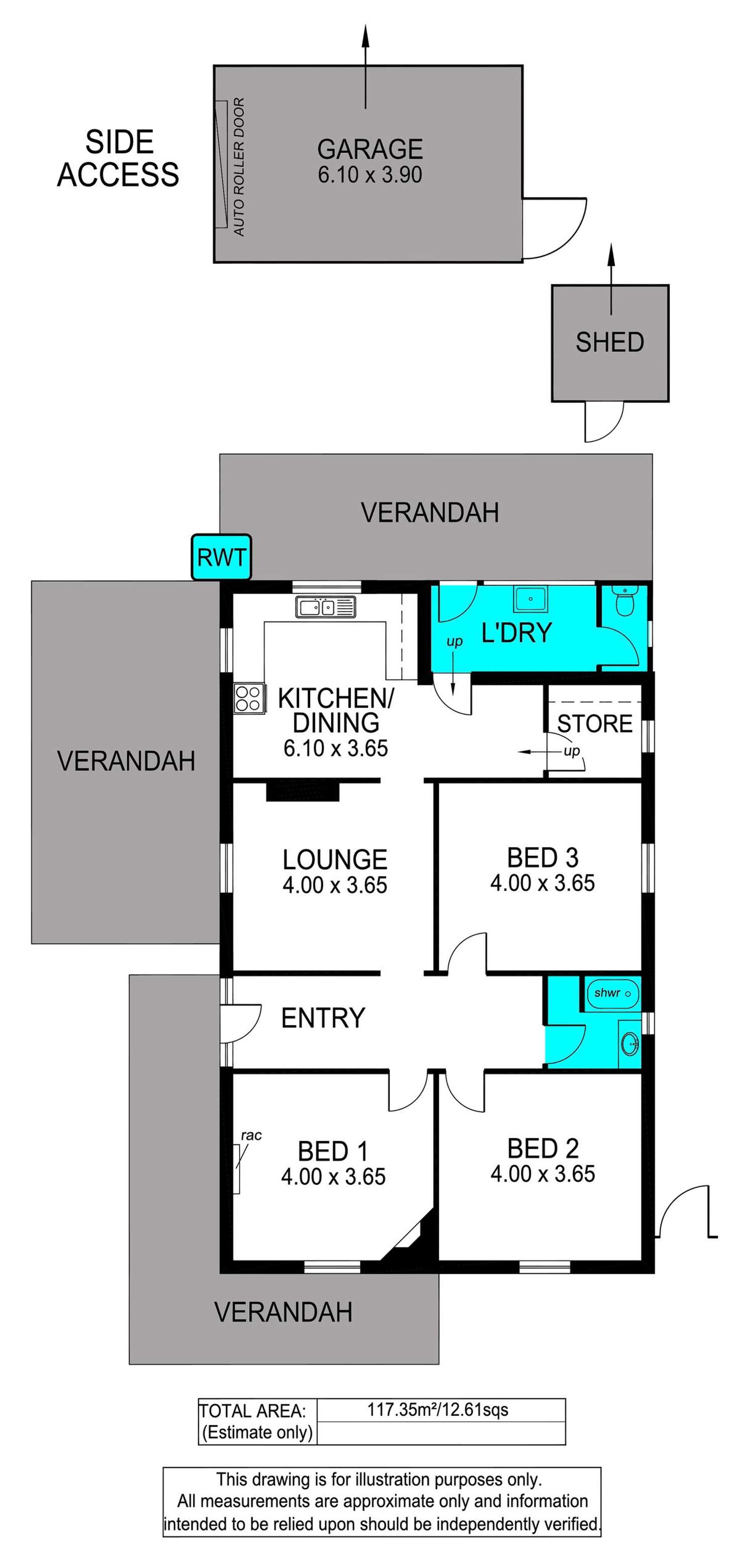 Floorplan of Homely house listing, 10 Fairlie Street, Ottoway SA 5013