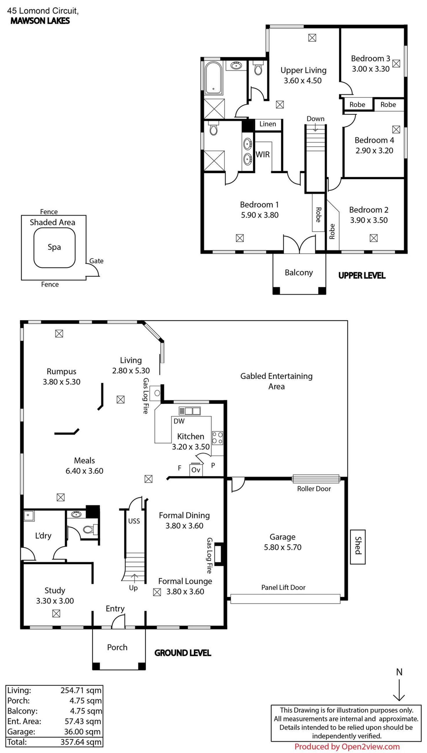 Floorplan of Homely house listing, 45 Lomond Circuit, Mawson Lakes SA 5095