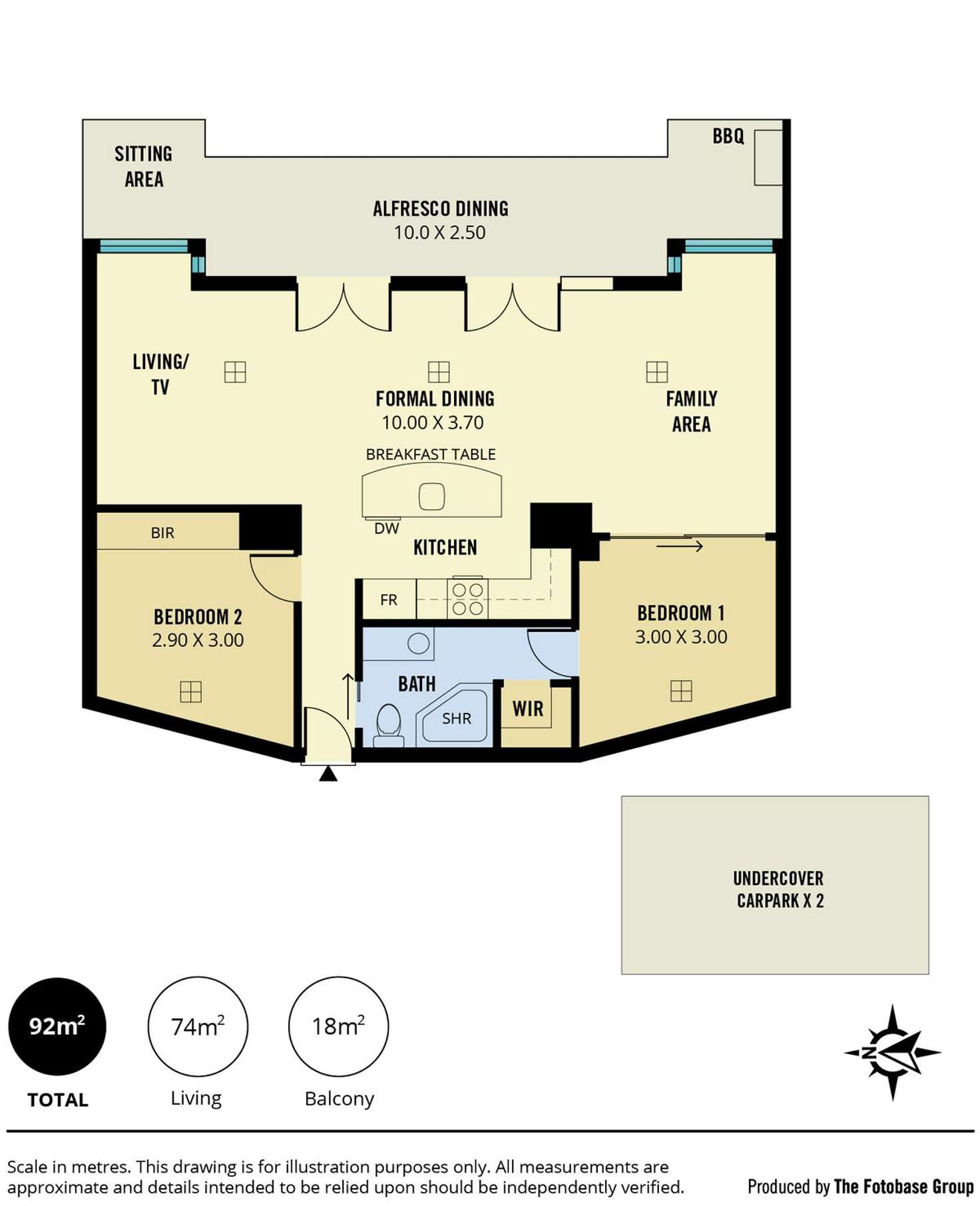 Floorplan of Homely apartment listing, 807/61 Hindmarsh Square, Adelaide SA 5000