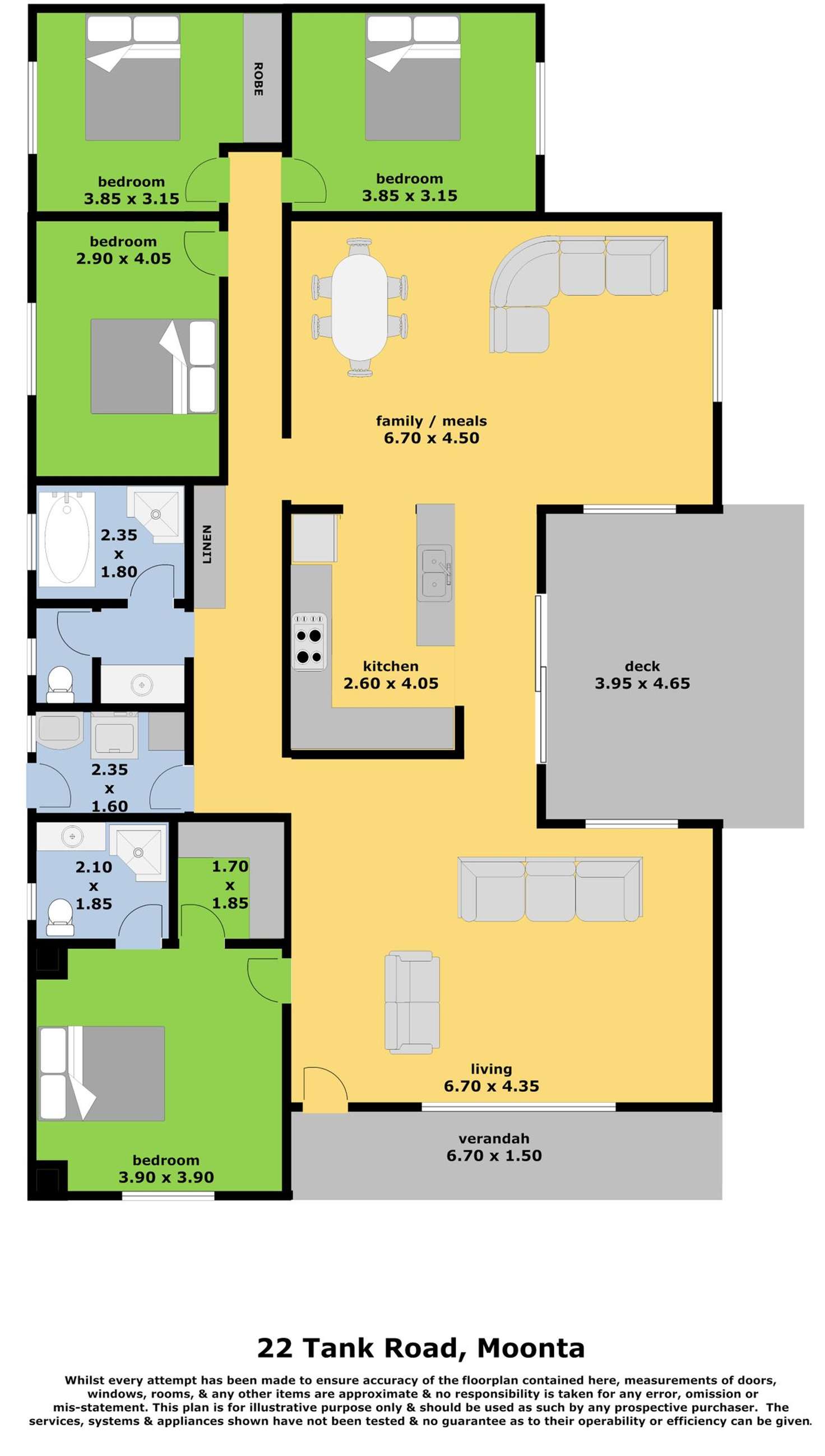 Floorplan of Homely house listing, 22 Tank Road, Moonta SA 5558