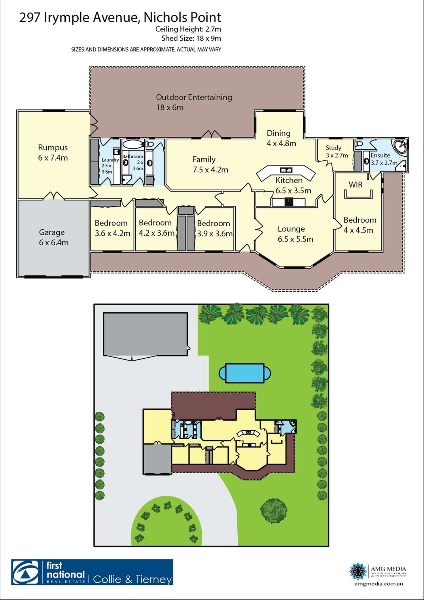 Floorplan of Homely house listing, 297 Irymple Avenue, Nichols Point VIC 3501