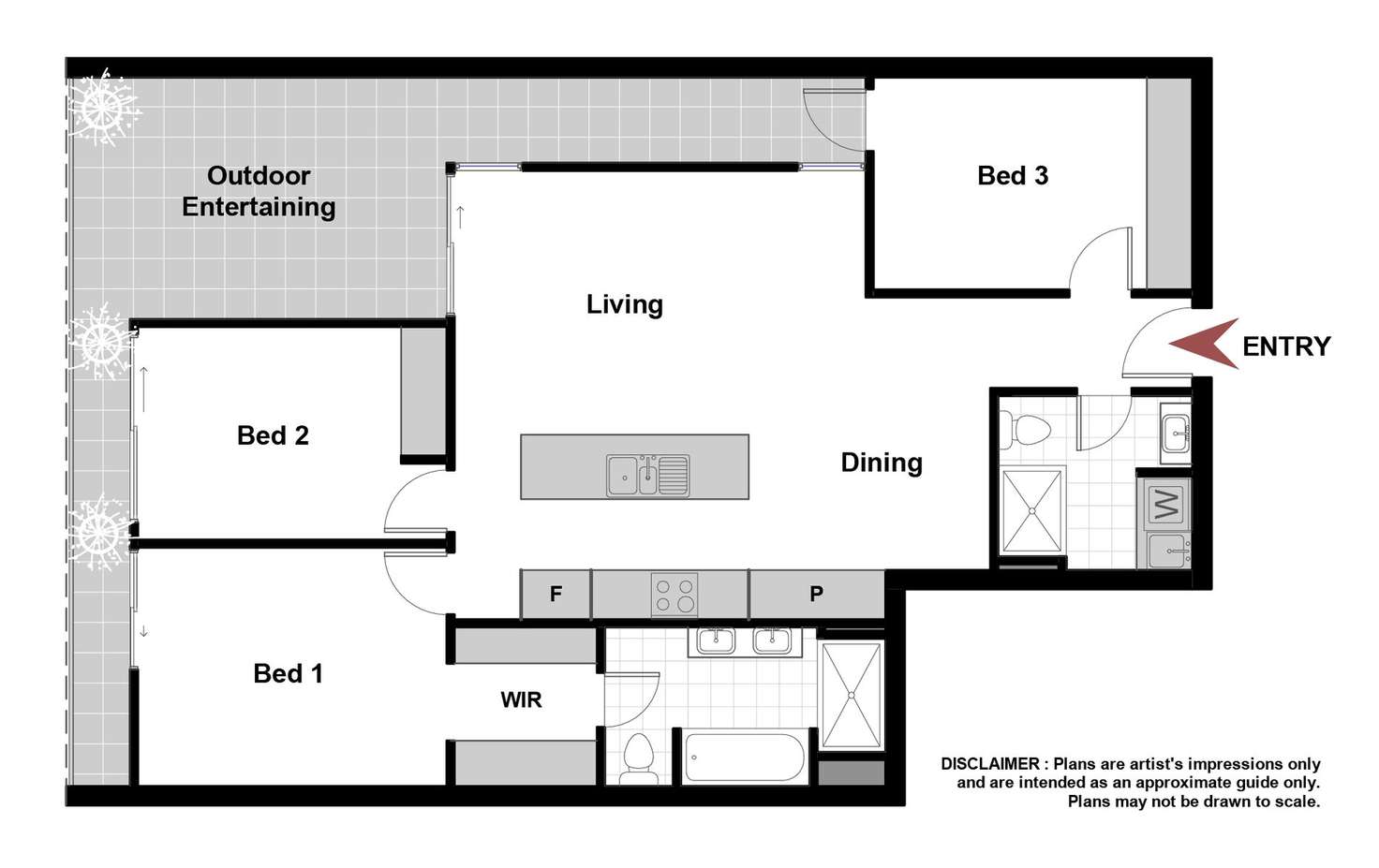 Floorplan of Homely apartment listing, 14/111 Canberra Avenue, Griffith ACT 2603