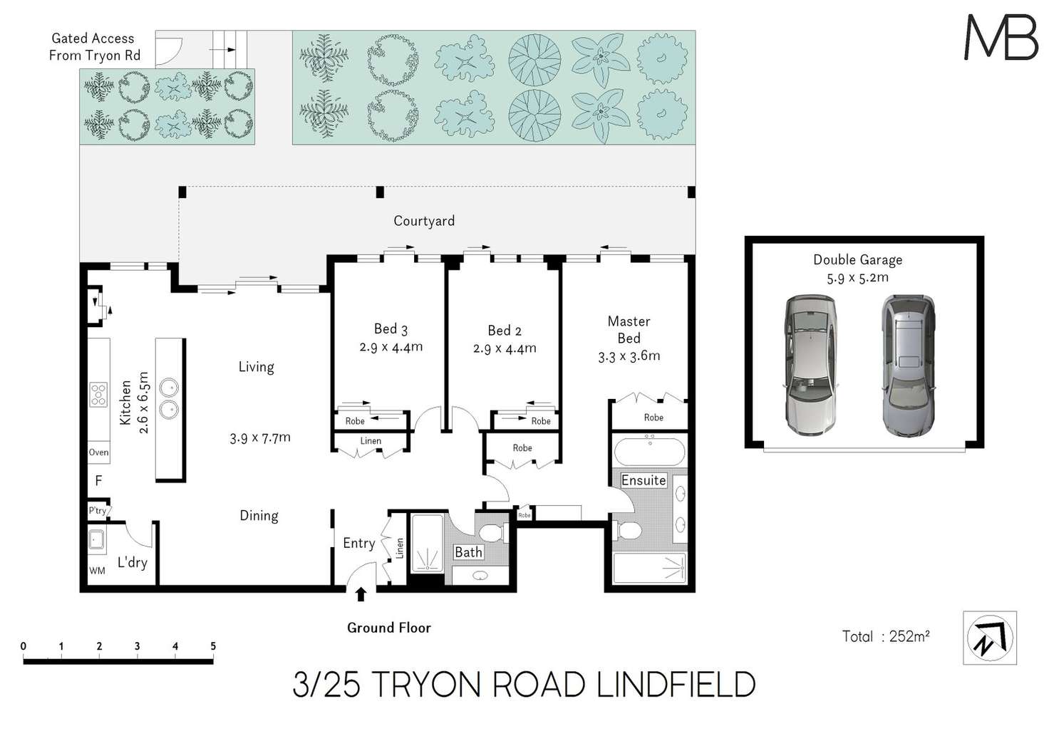 Floorplan of Homely apartment listing, 3/25 Tryon Road, Lindfield NSW 2070