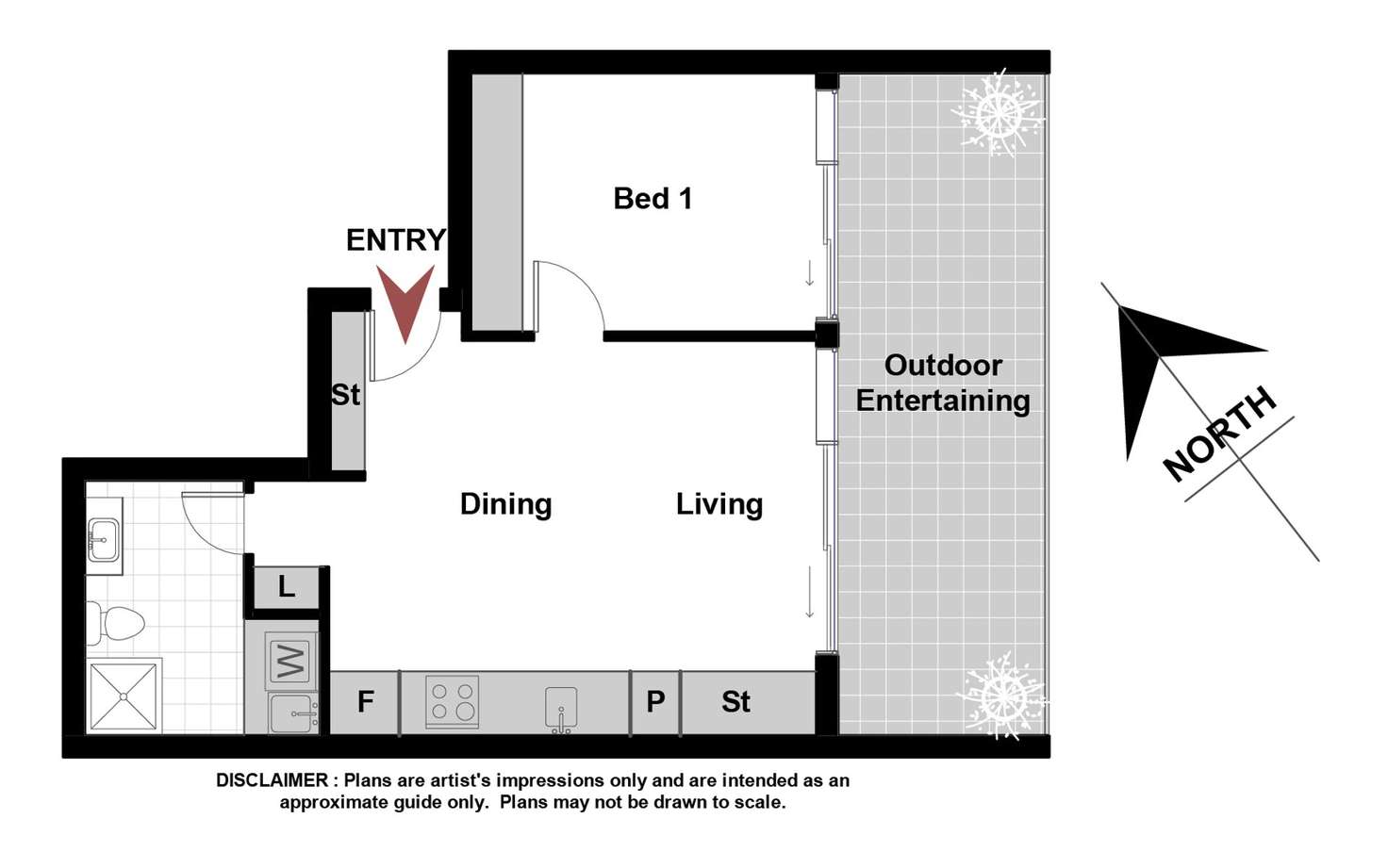 Floorplan of Homely apartment listing, 51/16 New South Wales Crescent, Forrest ACT 2603