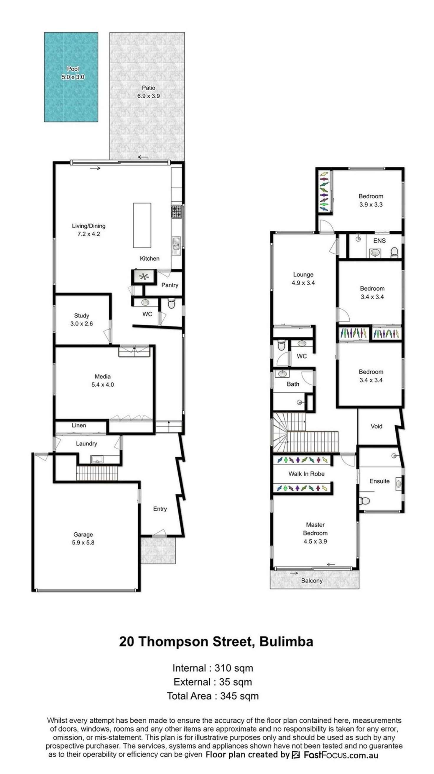 Floorplan of Homely house listing, 20 Thompson Street, Bulimba QLD 4171